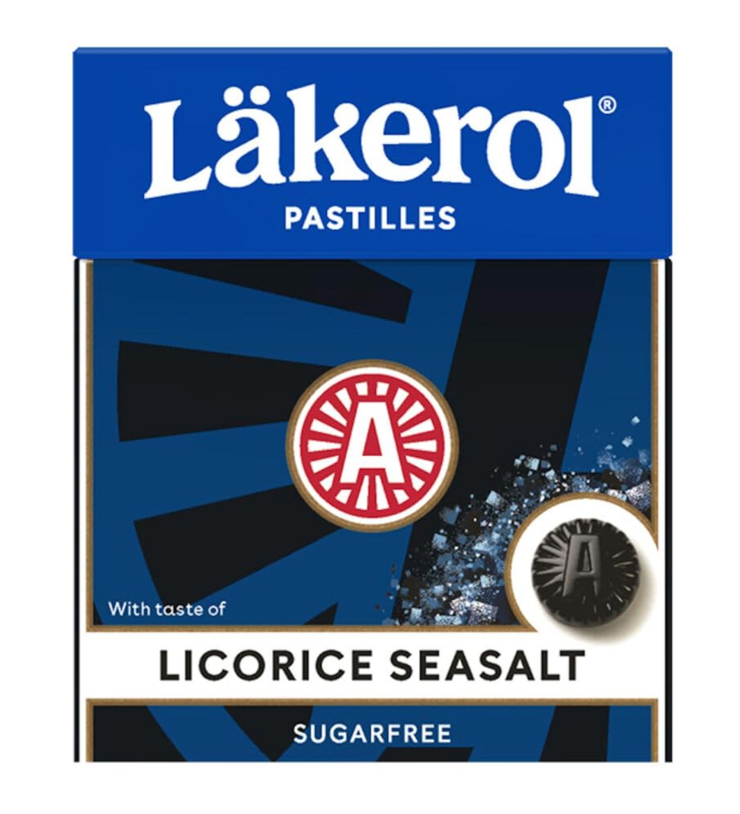 Cloetta Lakerol Licorice Seasalt pastilles 4 Des boites of 25g