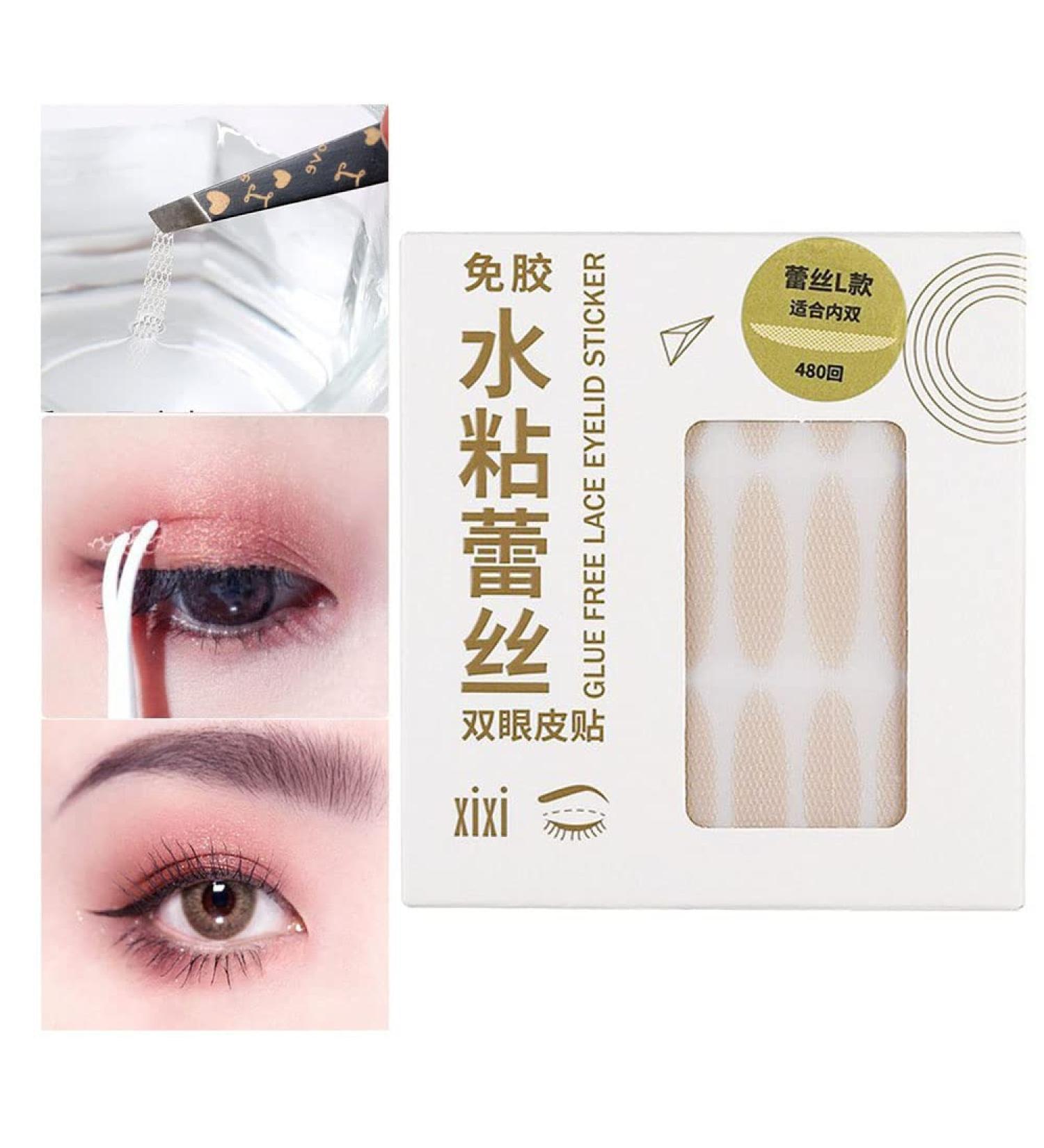 Waterproof Double Eyelid Lifting Tapes - Slip-Float Stripes for Instant Eye Transformation | 24-Hour Hold No Surgery Needed! - Buy Online on GoSupps.com