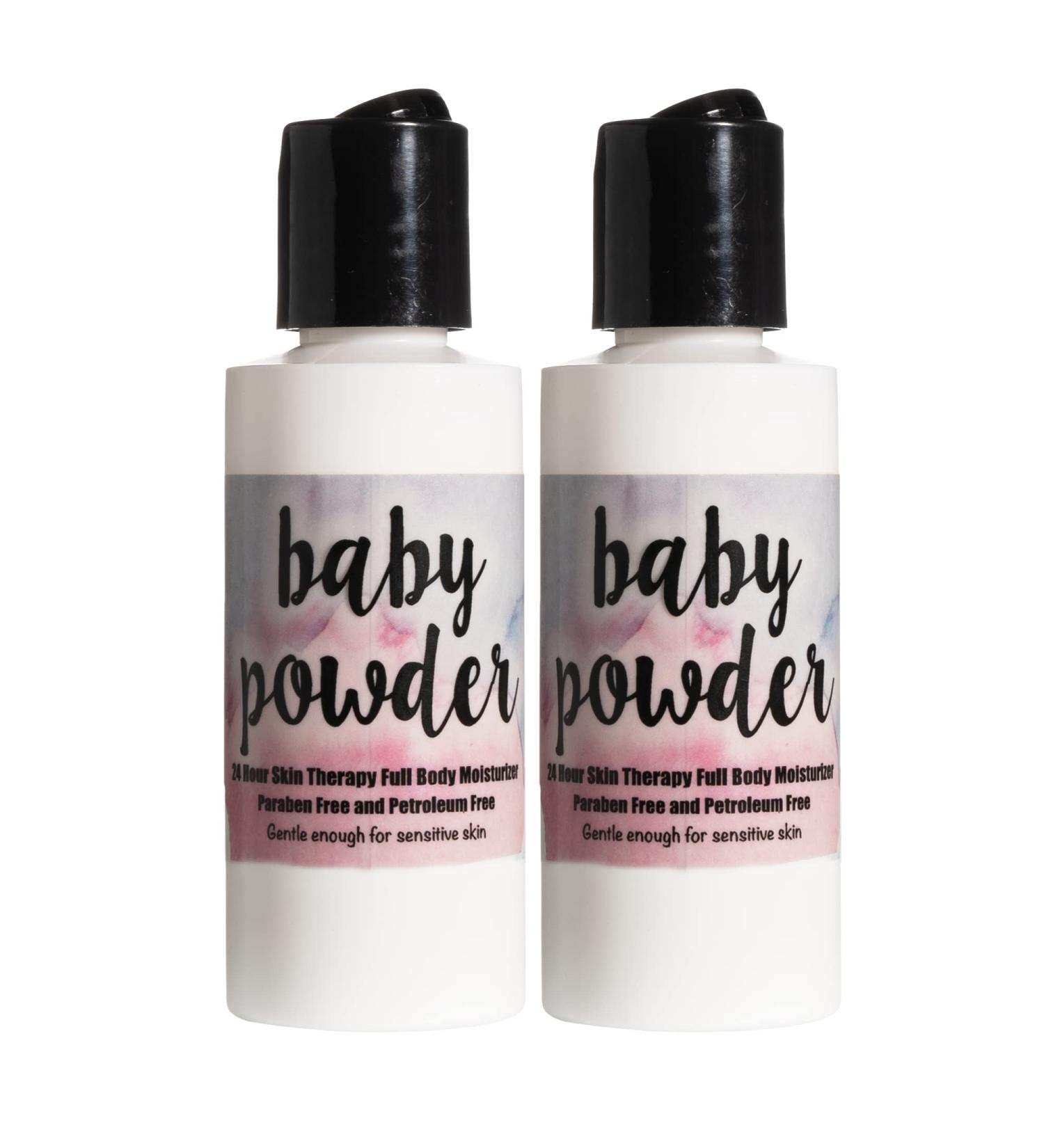Travel Size 24 Hour Skin Therapy Lotion- Paraben Free, Made in USA, Baby Powder Fragrance - 2 oz (Pack of 2) | The Lotion Company - Buy Online on GoSupps.com