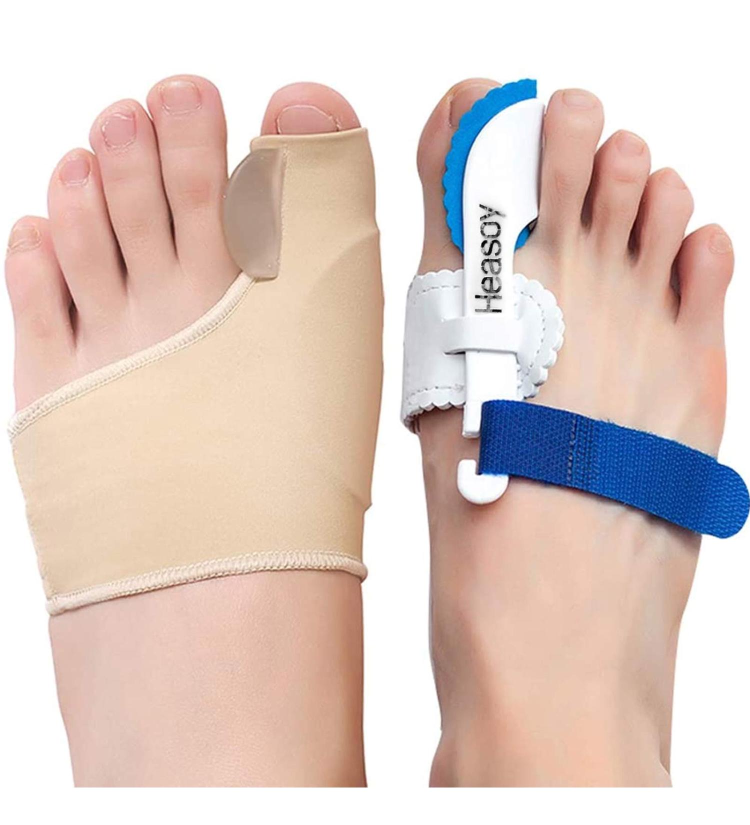 Bunion Corrector & Toe Separators - Heasoy Bunion Pain Relief Splints for Hallux Valgus, Overlapping Toe, Turf Toe - 2 Pair, 0% BPA - Buy Online on GoSupps.com