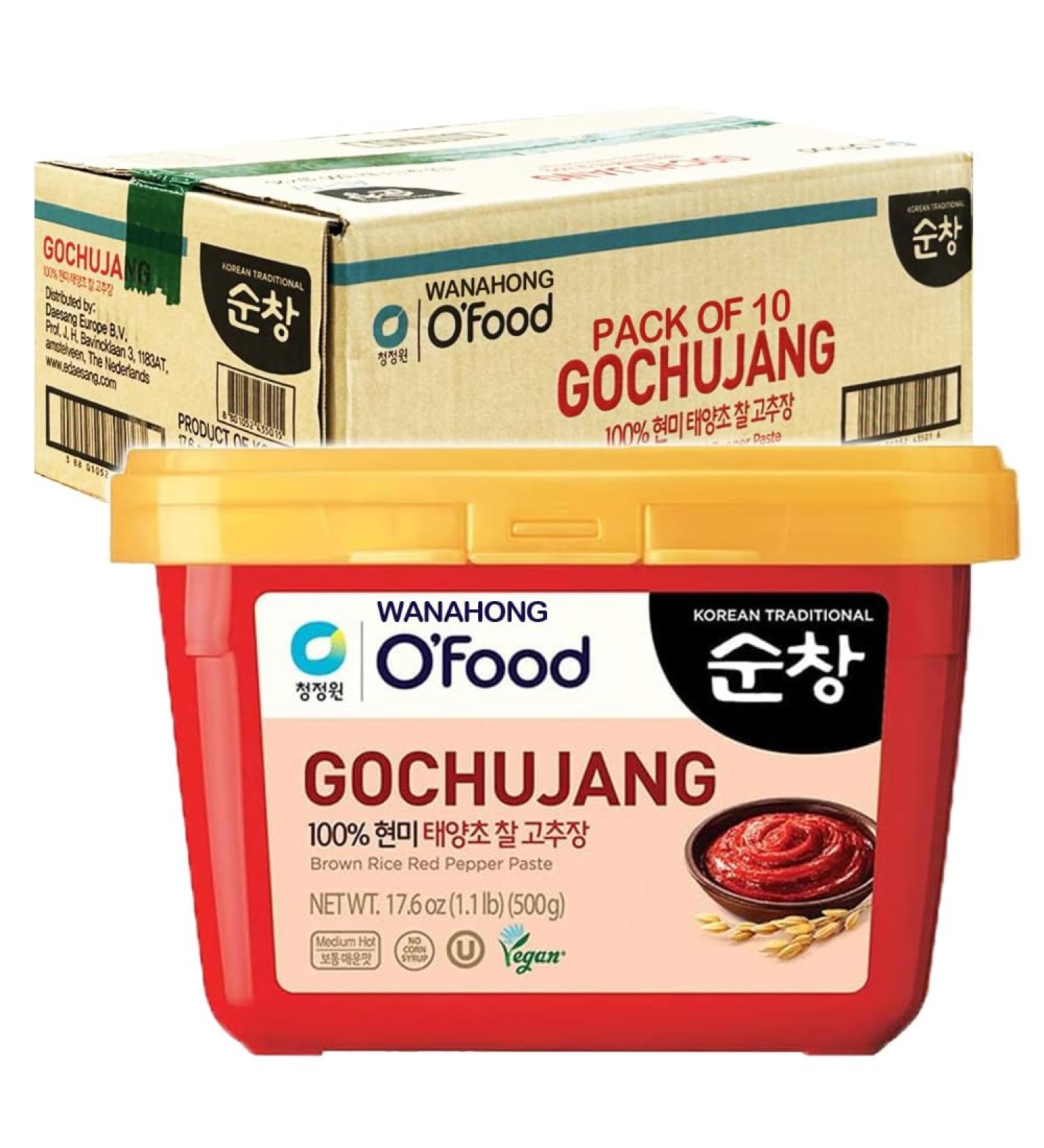 Chung Jung One Gochujang Hot Red Pepper Paste 500g - Vegan (Pack of 10) - Buy Online on GoSupps.com