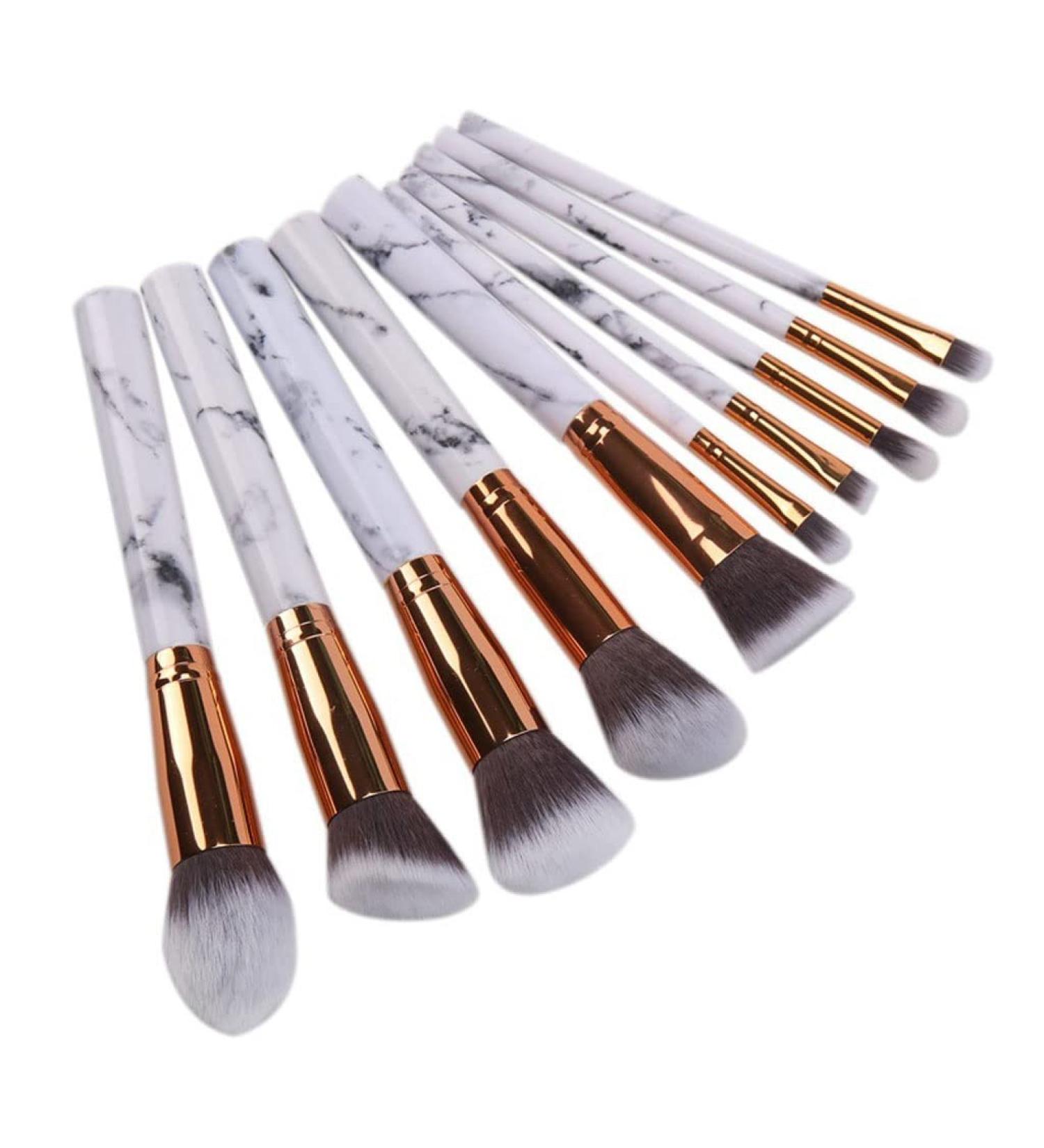 10-Piece Makeup Brush Set | Complete Blush Brushes & Beauty Tools for Flawless Application - International Shipping Available - Buy Online on GoSupps.com