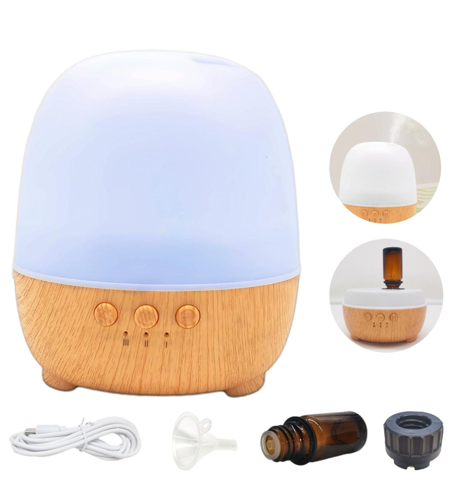 Waterless Essential Oil Diffuser - Aromatherapy 3-Speed Smart Mist Diffuser with Colorful Lights | Refillable Aroma Oils for Home Bedroom & Bathroom Fragrance - Buy Online on GoSupps.com