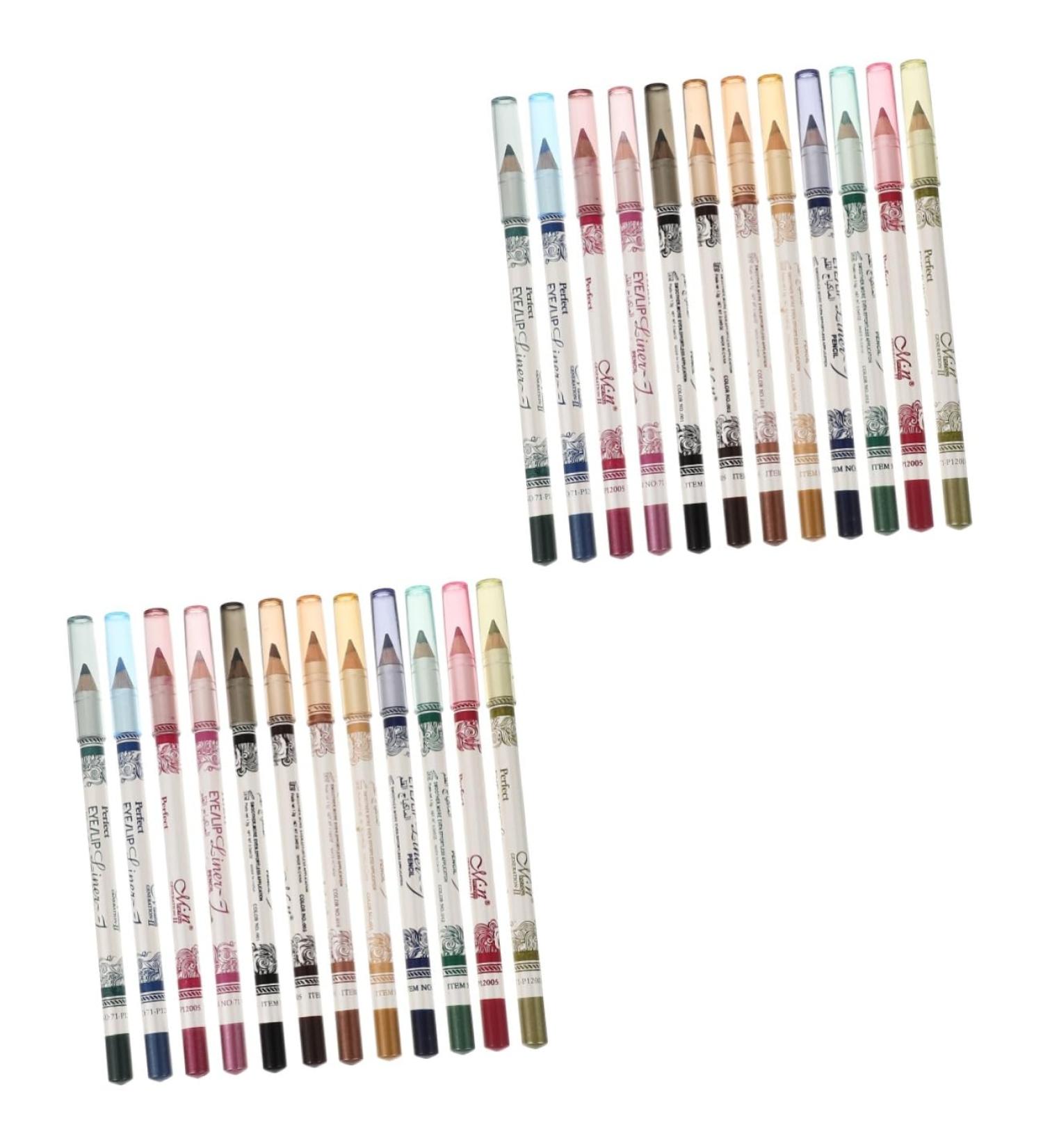 FOMIYES 2pcs 12 Makeup Eyeliner Glitter Outfit Flash Suit Waterproof Eyeliner Pencil Set Shimmer Water Proof 1 count (Pack of 1) As Shownx2pcs - Buy Online on GoSupps.com