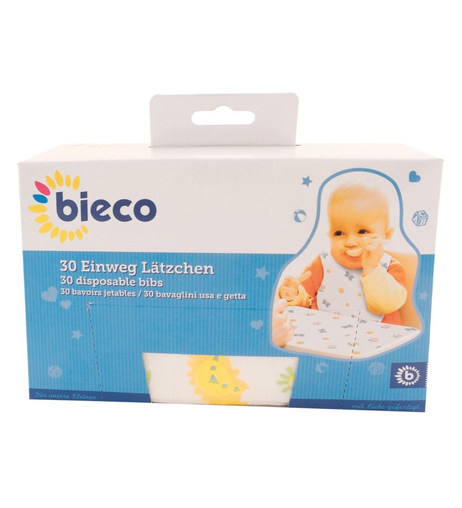 Buy Bieco Disposable Baby Bibs - 30 Pack Cellulose Ideal for On-the-Go - Libbon Baby Latz Bibs with Motifs | SPECKURE BAY - Buy Online on GoSupps.com