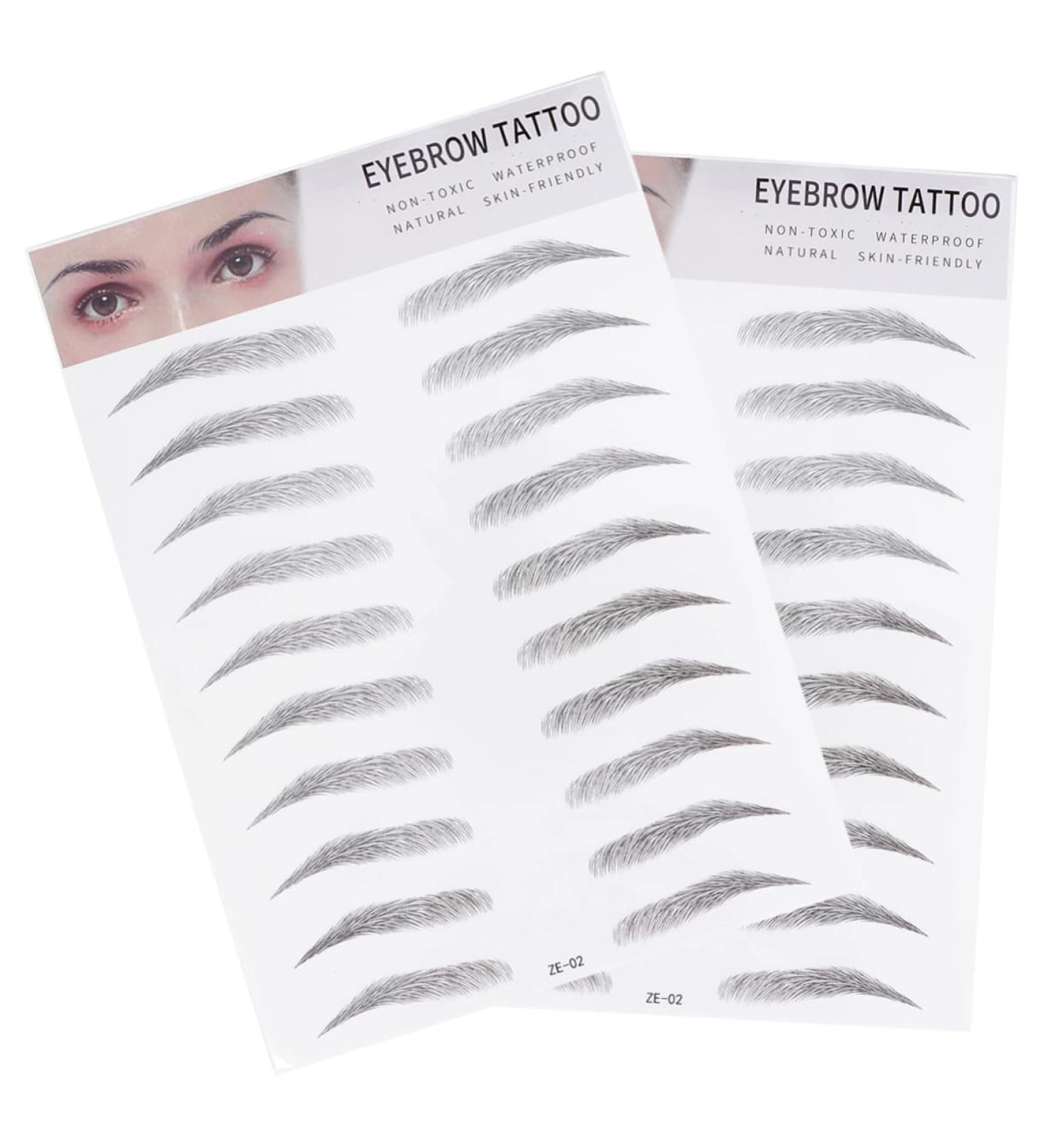 Angoily 2pcs 3d Eyebrow Stickers Cosmetology Kit Eyebrow Hair Eyebrow Stencils Tool Eyebrow Trimming Woman - Buy Online on GoSupps.com