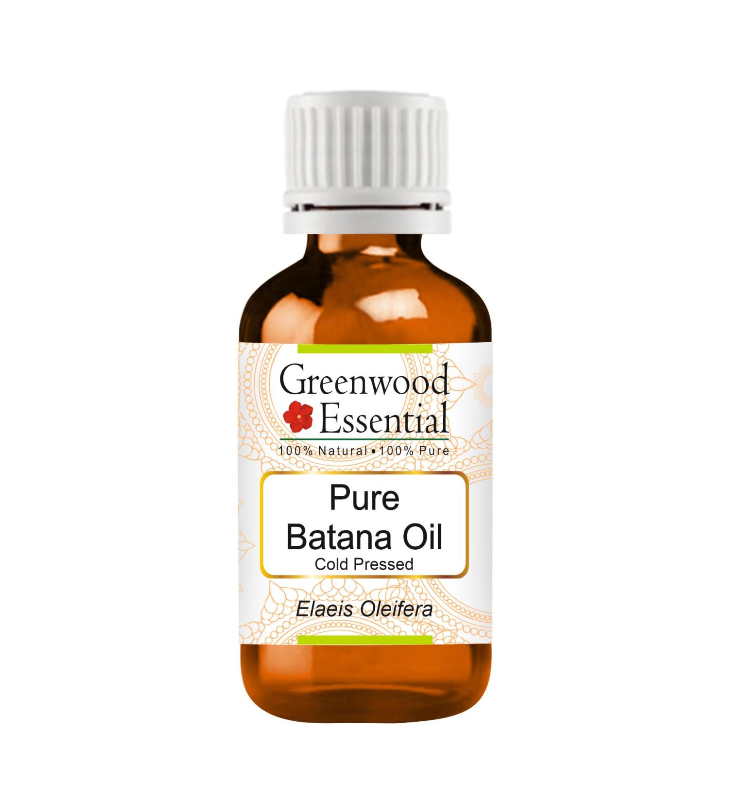 Greenwood Essential Pure Batana Oil (Elaeis Oleifera) Cold Pressed 30ml (1 oz) - Buy Online on GoSupps.com