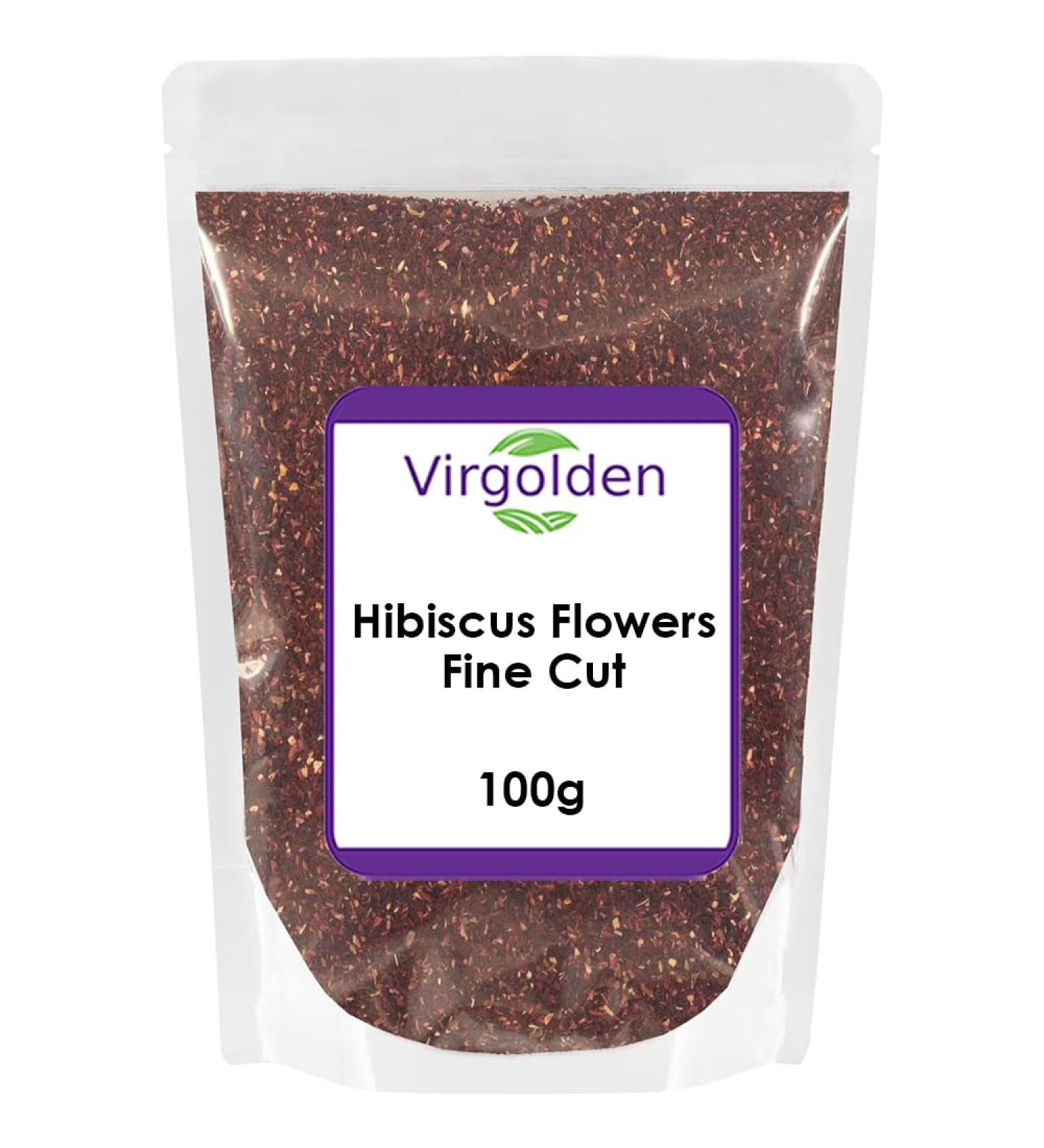 Hibiscus Flowers Fine Cut Loose Tea 100g by Virgolden