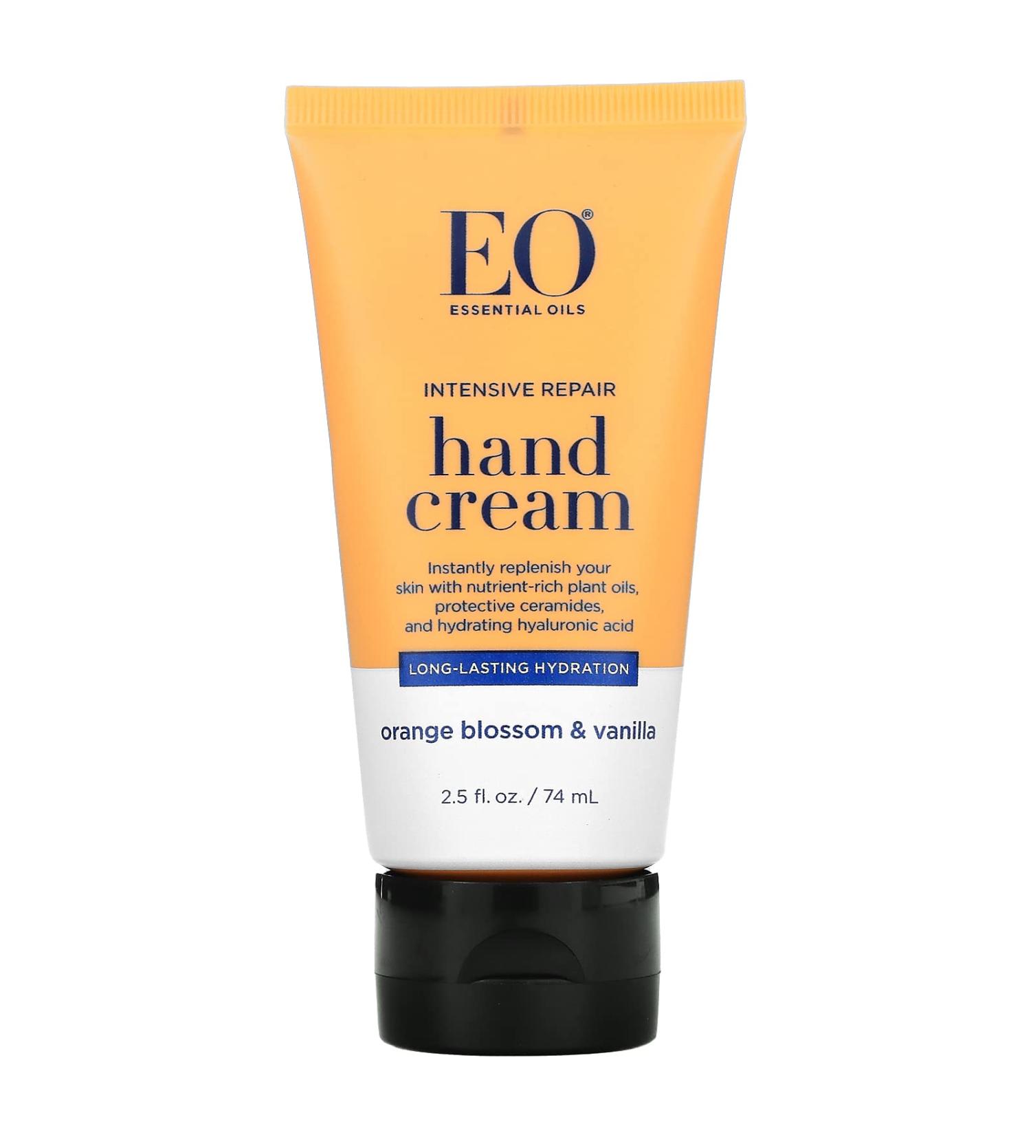 EO Products Intensive Repair Hand Cream Orange Blossom & Vanilla 2.5 fl oz (74 ml)