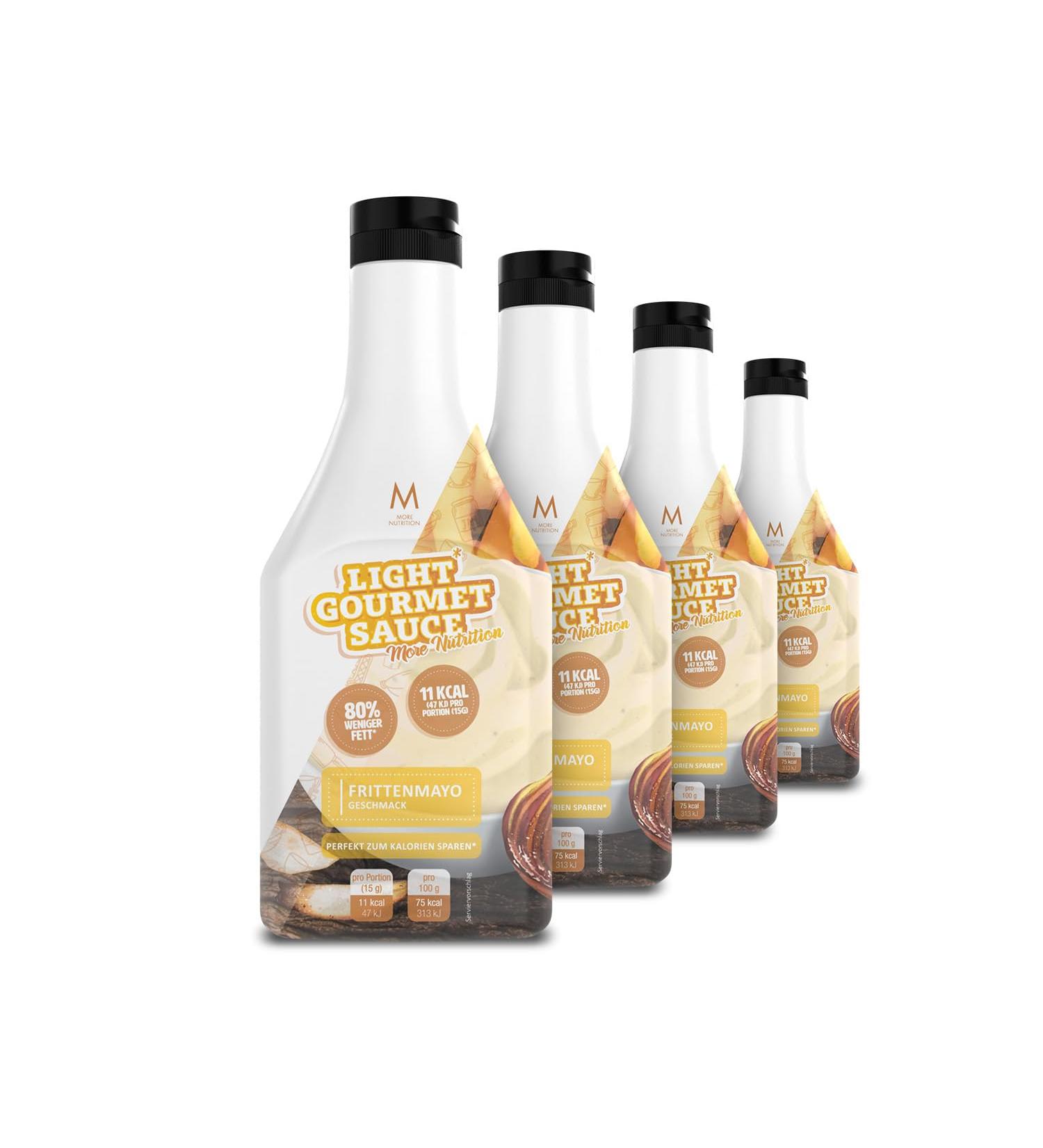 MORE Light Gourmet Sauce - Low-Calorie French Fry Mayo No Added Sugar or Fat (4 x 285ml) - Buy Online on GoSupps.com