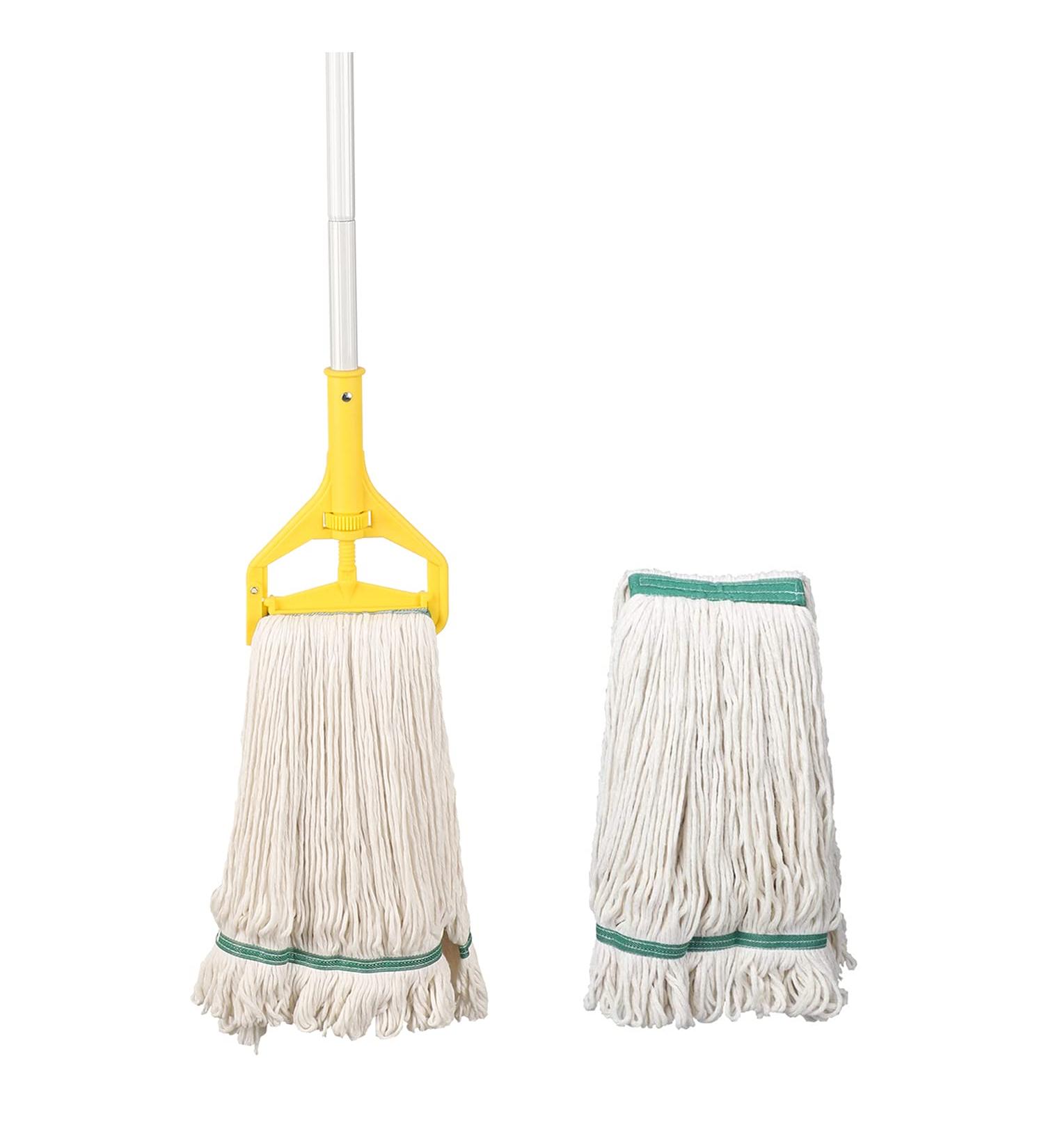 OFO Loop-End String Mop: Heavy Duty Commercial Industrial Mop with Extra Replacement Head - 59 Aluminium Pole - Buy Online on GoSupps.com