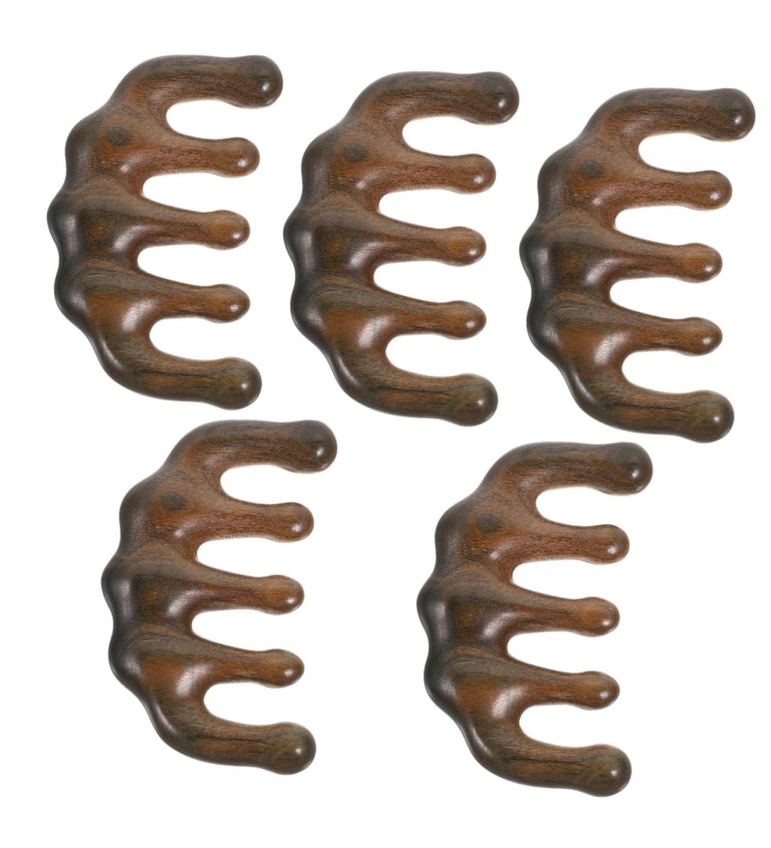 Buy MAGICLULU 5pcs Sandalwood Comb Set | Large Teeth Massage Tools - 9.00x5.00x1.50CM | International Shipping Available - Buy Online on GoSupps.com