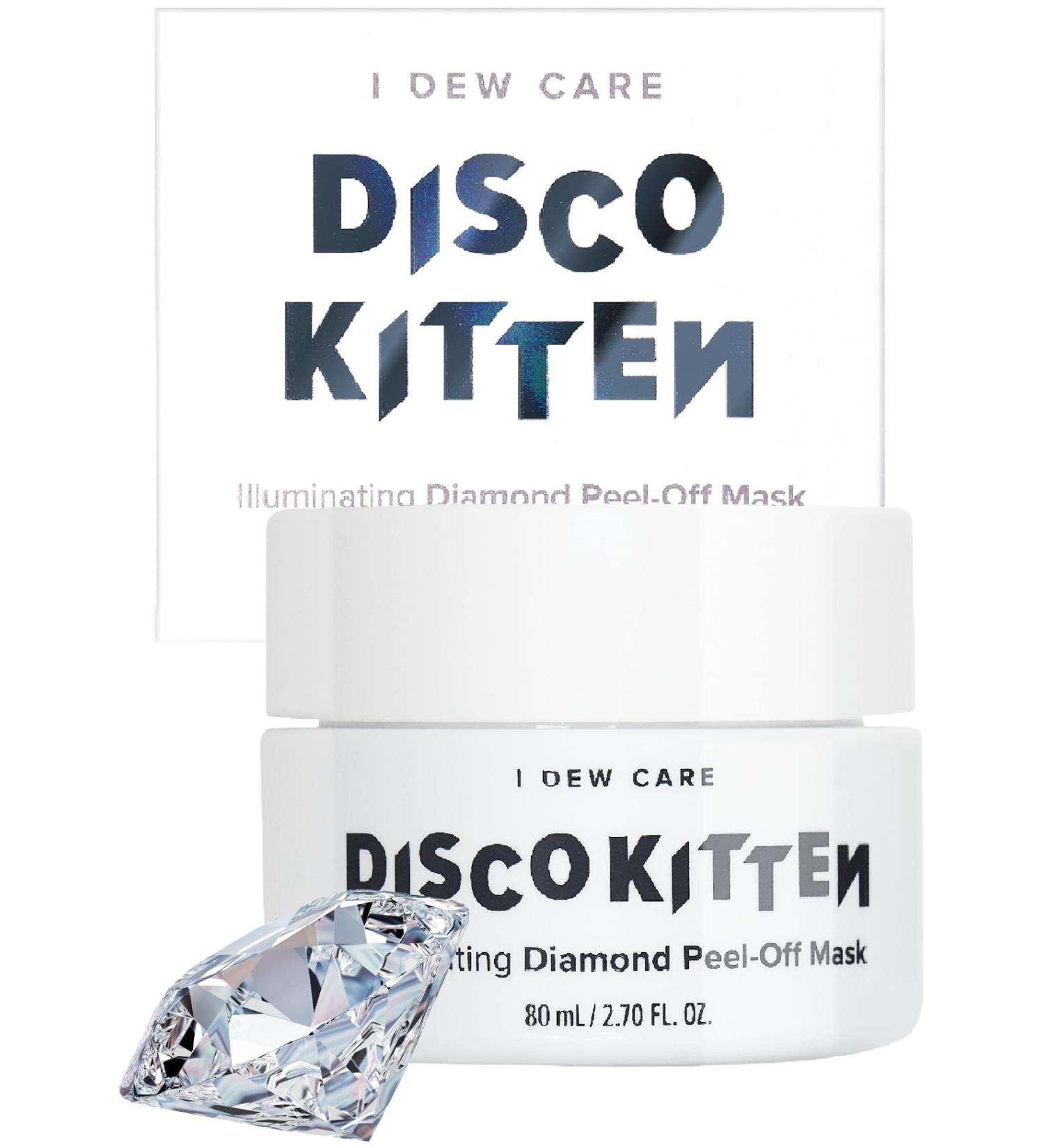 I Dew Care Disco Kitten Peel-Off Mask - Illuminate Skin with White Water Lily & Diamond Powder, 2.70 Oz - Buy Online on GoSupps.com