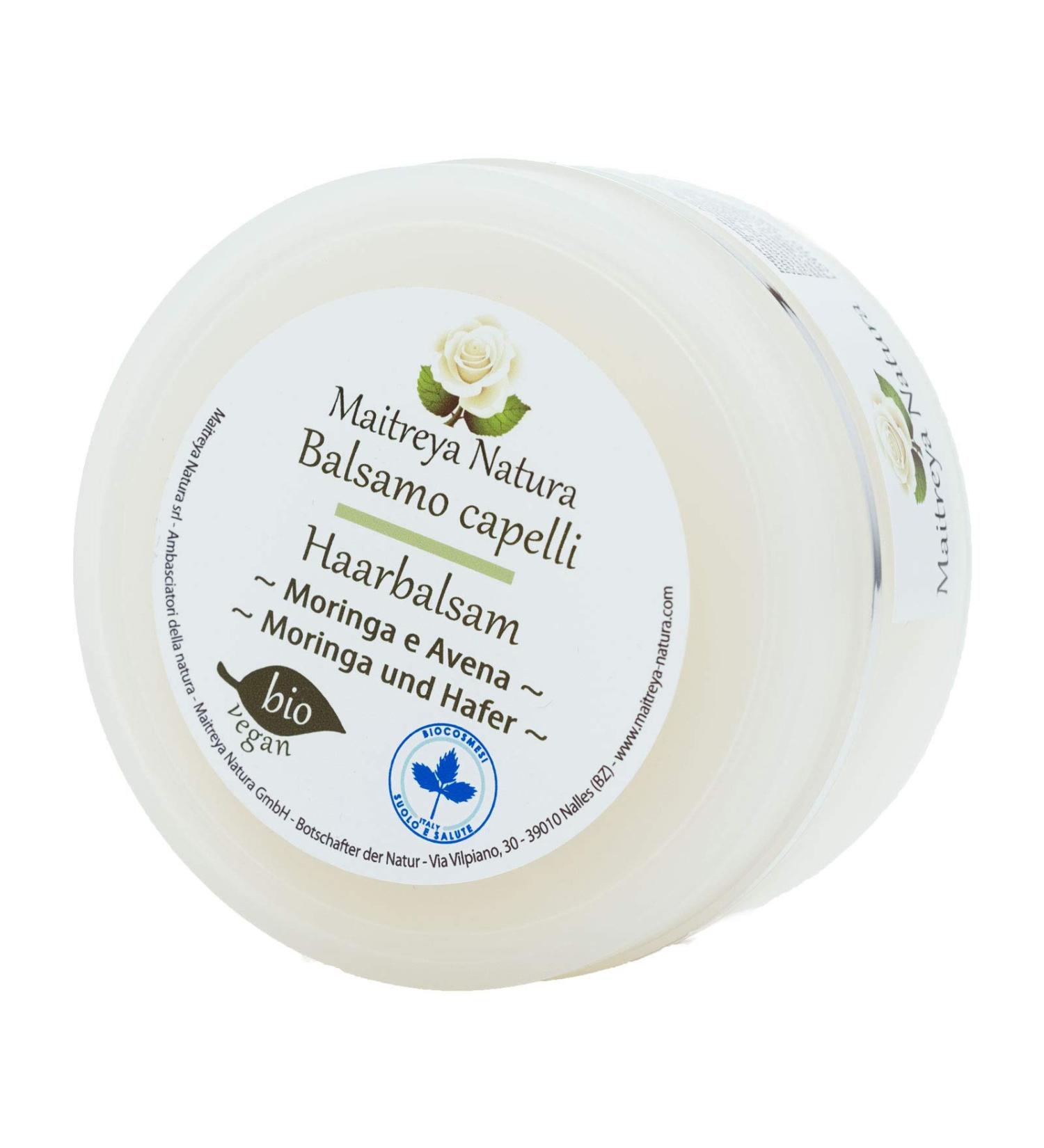 Maitreya Natura Organic Hair Balm with Oat & Moringa Extract | 200ml | Vegan Cruelty-Free Aromatherapy for All Skin Types - Buy Online on GoSupps.com