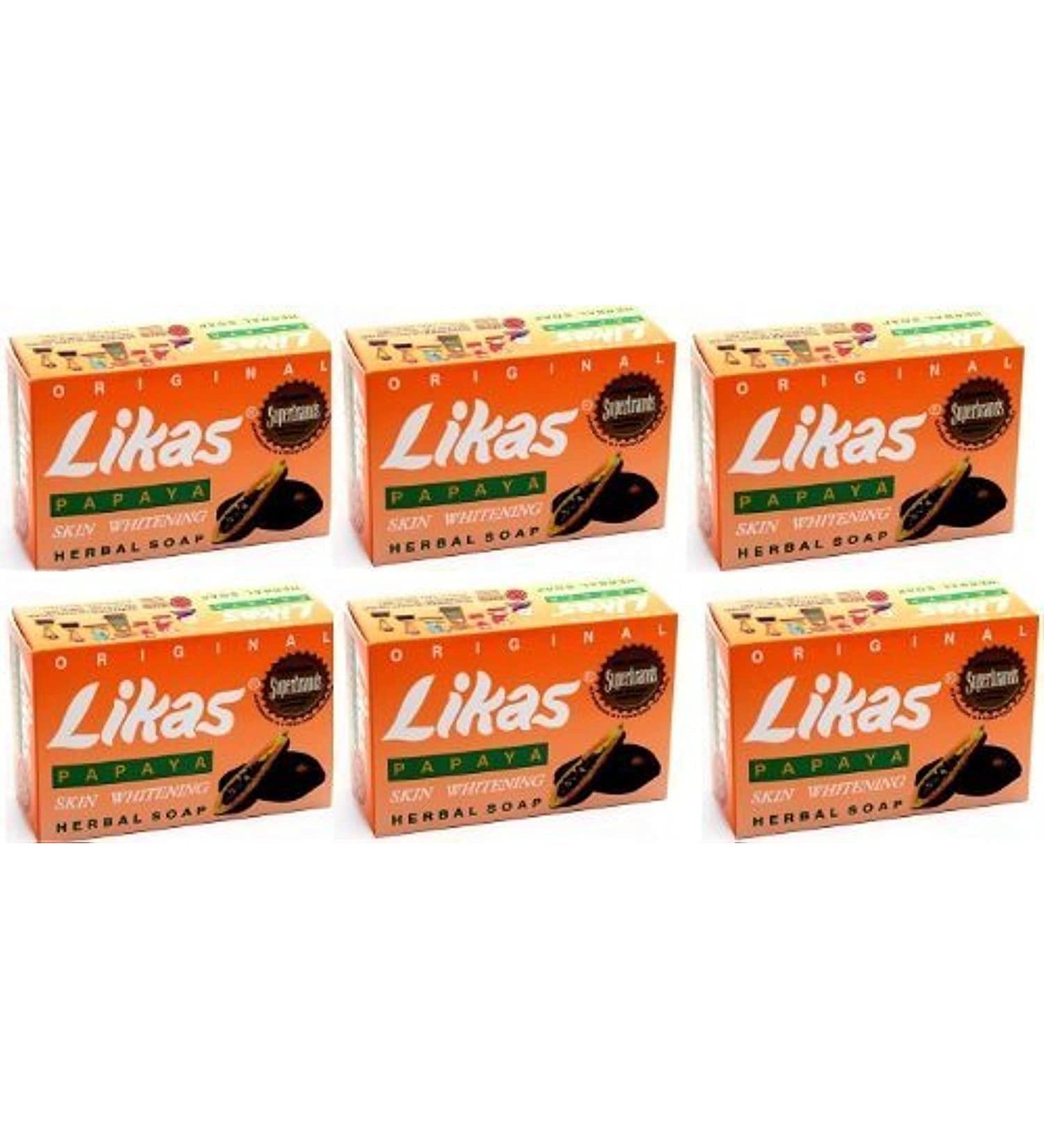 6 Likas Papaya Soaps by Likas