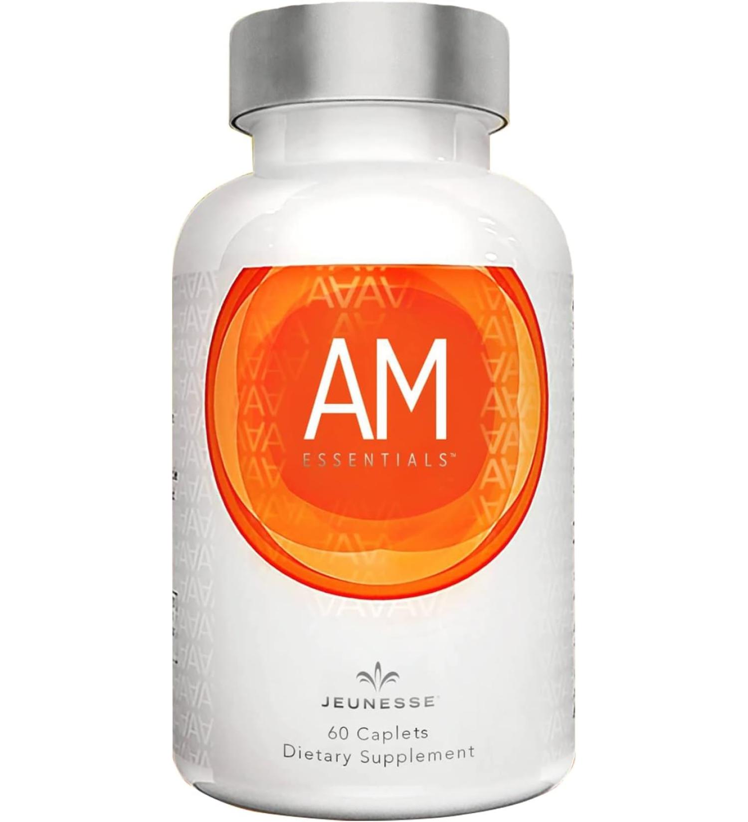 Jeunesse Global AM Essentials - 60 Caplets | Youthful Energy & Vitality - Buy Online on GoSupps.com