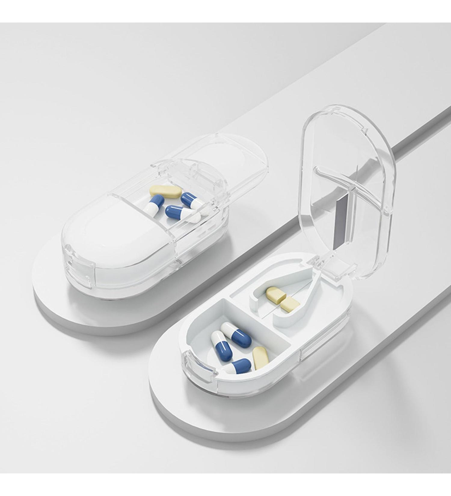 Buy Premium Pill Cutter & Splitter - Easy to Carry Clean & Store | Perfect for Vitamins & Tablets (White - Buy Online on GoSupps.com