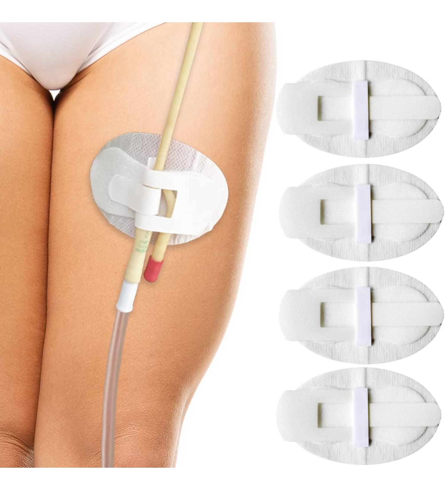 Foley Catheter Stabilization Device & Leg Bag Holder - 5PCS | Urinary Legband Sticker for Feeding Tube | Breathable Foam | Anchor Hook & Loop Adhesive | Individually Packaged - Buy Online on GoSupps.com