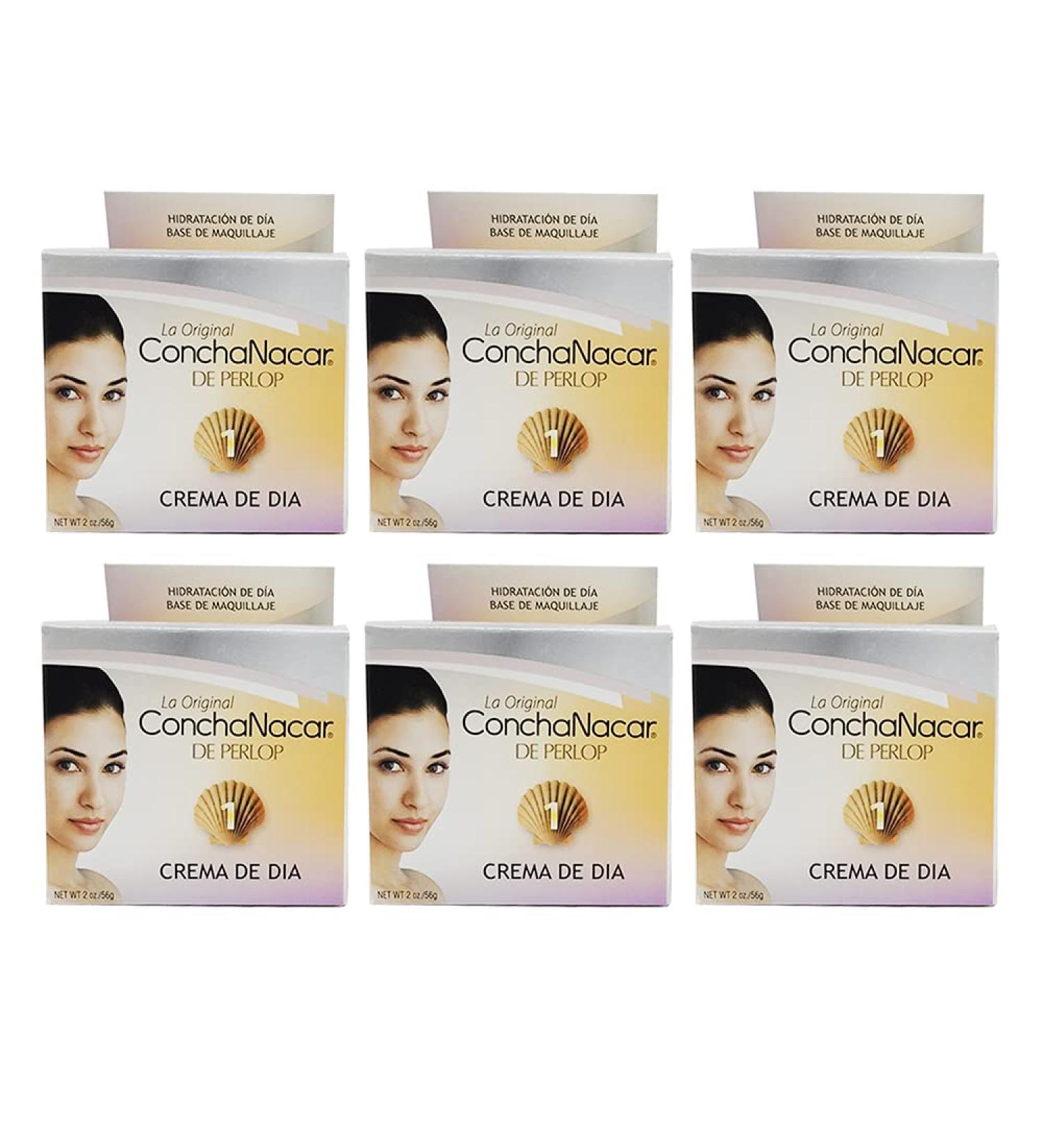 Concha Nacar No. 1 Day Cream - 2 oz Jars (6 Pack) | Best for Glowing Skin | International Shipping - Buy Online on GoSupps.com