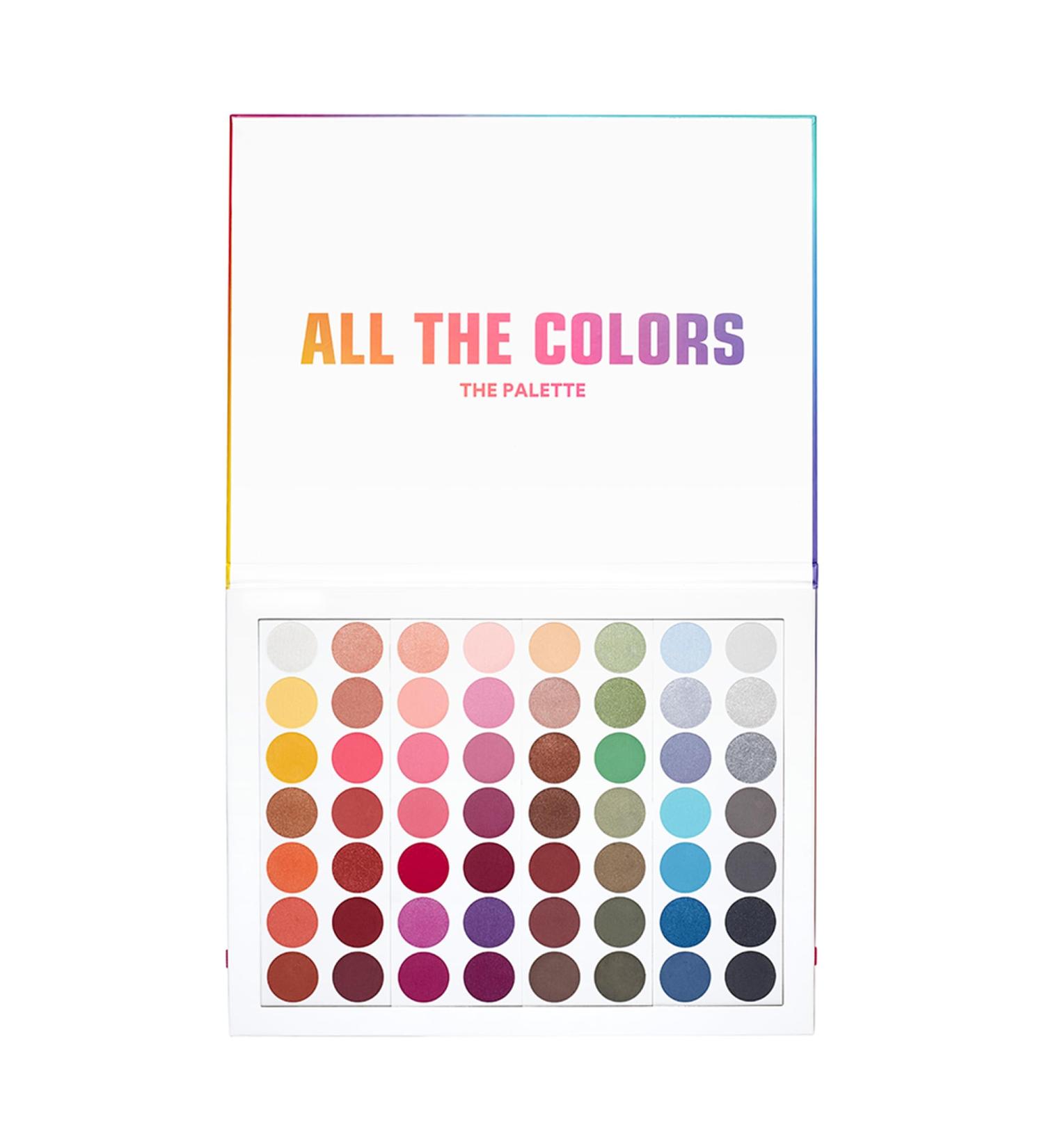 3INA MAKEUP All The Colors palette multicolor eyeshadow palette longlasting shades multicolor eyeshadow with 56 shades of matte glitter and metallic finish vegan not tested on animals - Buy Online on GoSupps.com