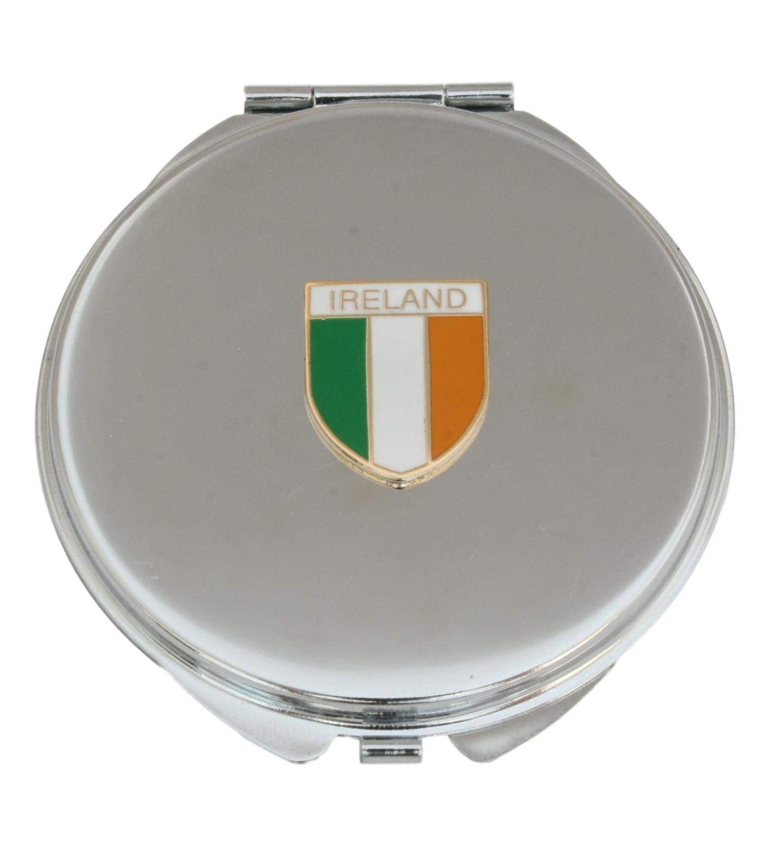 Irish Shield Compact Mirror Handbag Gift With Free Engraving 469 - Buy Online on GoSupps.com