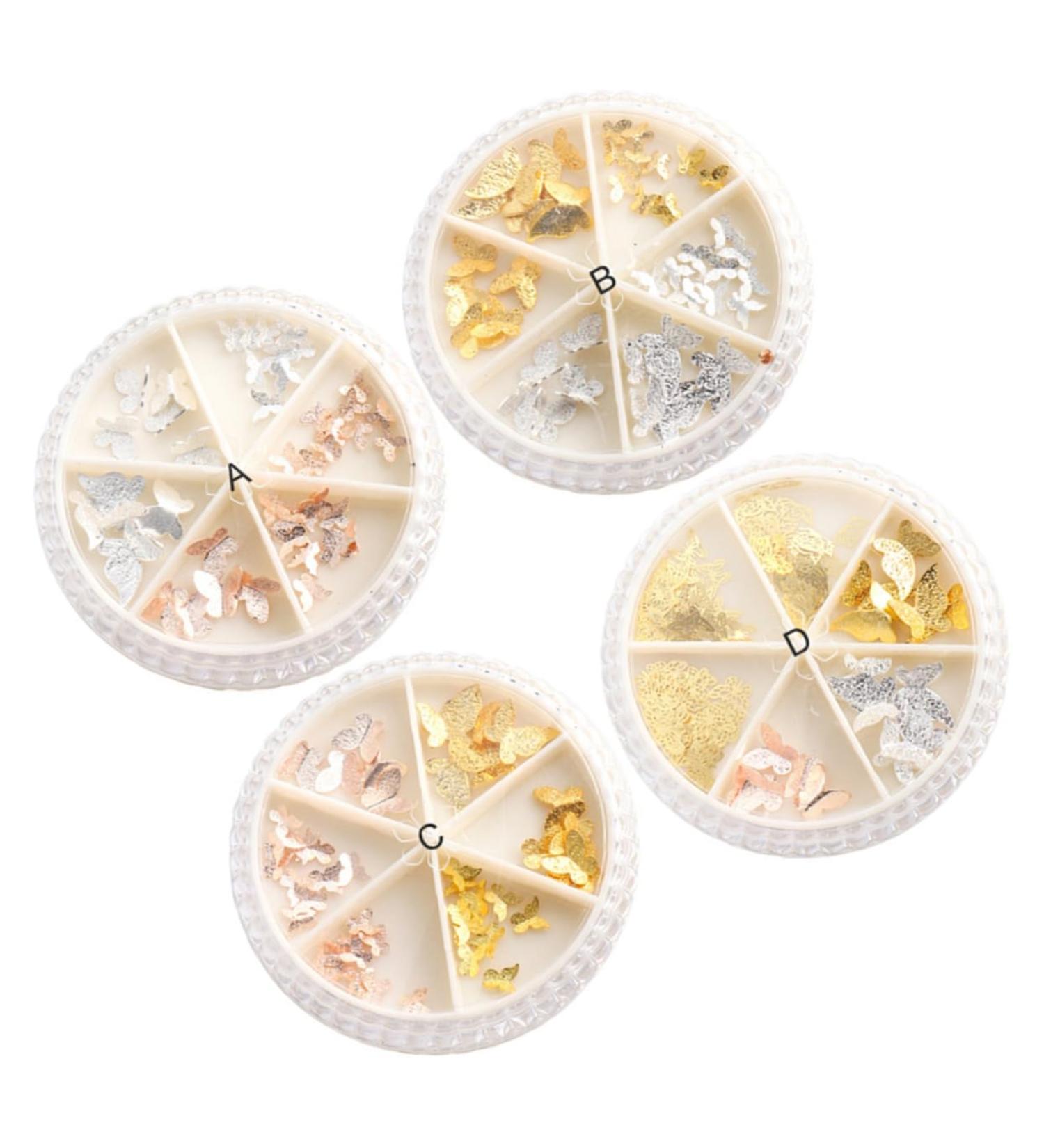 Mikinona 4 Box Manicure Patches Glitters Sticker Nail Art Nail Sequins Powder Nail Art Decoration Nail Art Ornament 3d Nail Art Sticker Confetti Nail Decals Nail Decor 3d Manicure Sticker 6cm Assorted Color - Buy Online on GoSupps.com