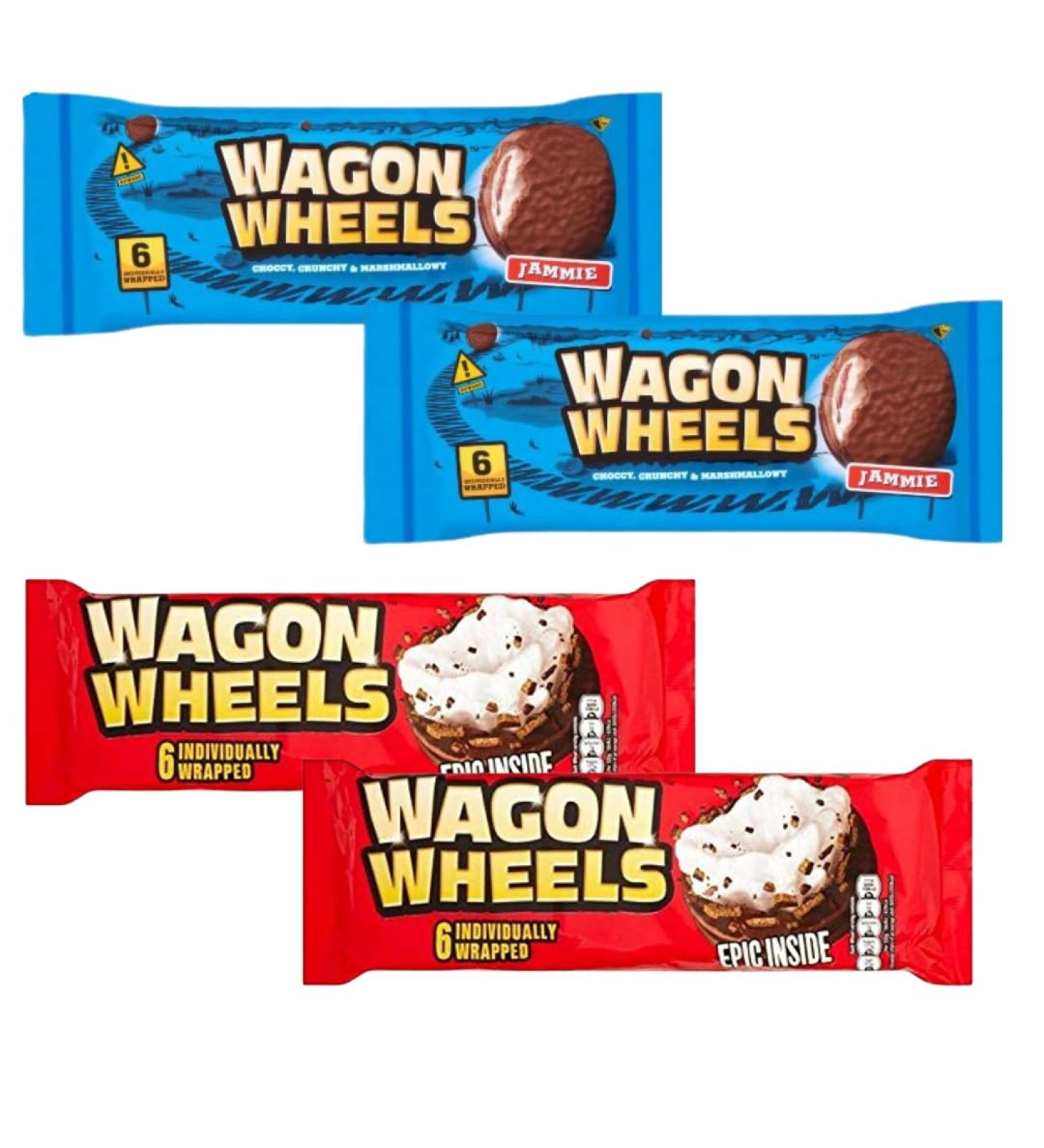 Biscuit Bundle with Wagon Wheels Jam 6x36g x2 Pack and Wagon Wheels Original 6x36g x2 Pack (4 Pack) - Buy Online on GoSupps.com
