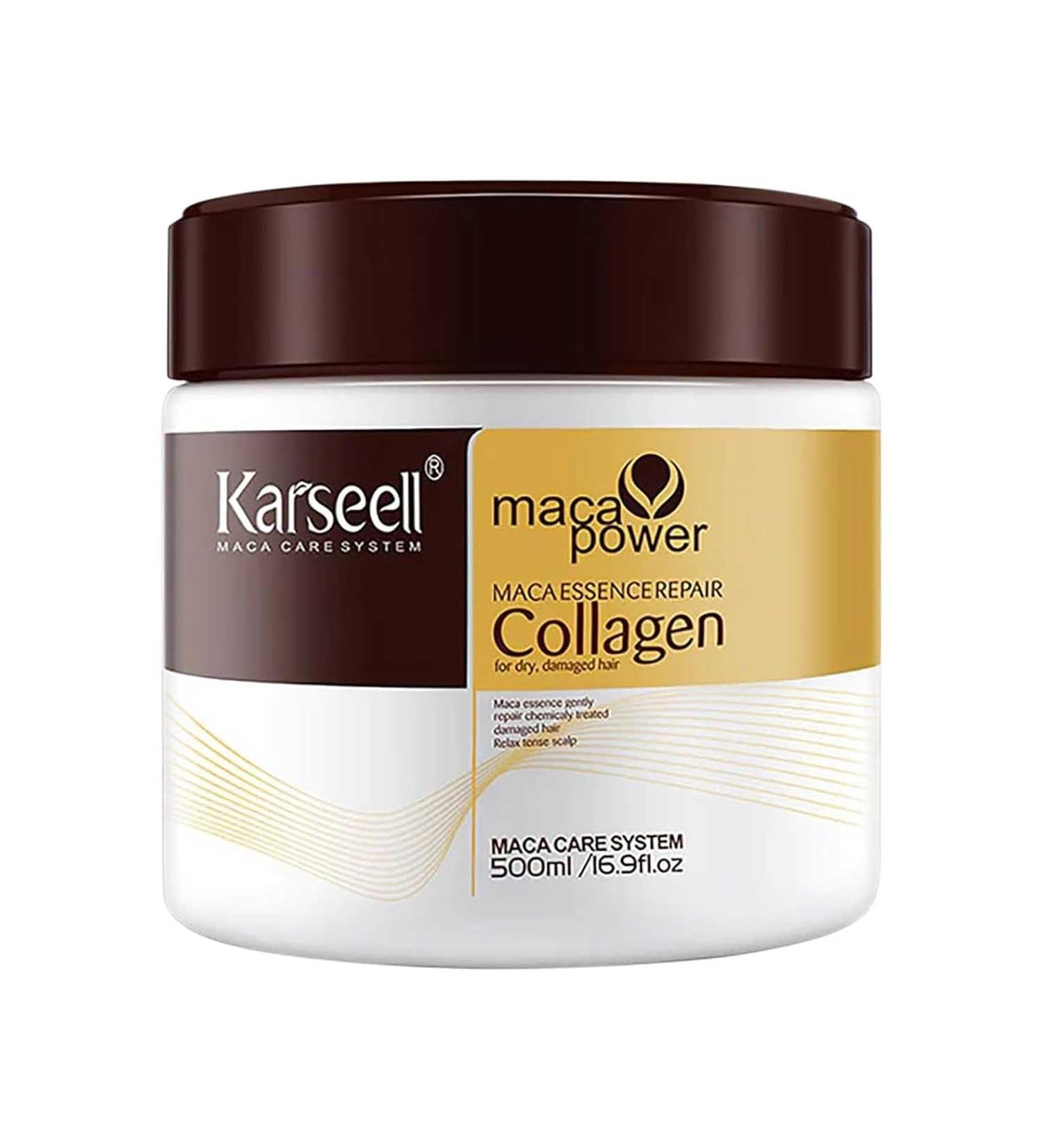 Karsell Collages Hair Treatment 500 ML | Deep Repair Conditioning Argan Oil & Collagen Hair Mask for Dry Damaged Hair - Buy Online on GoSupps.com