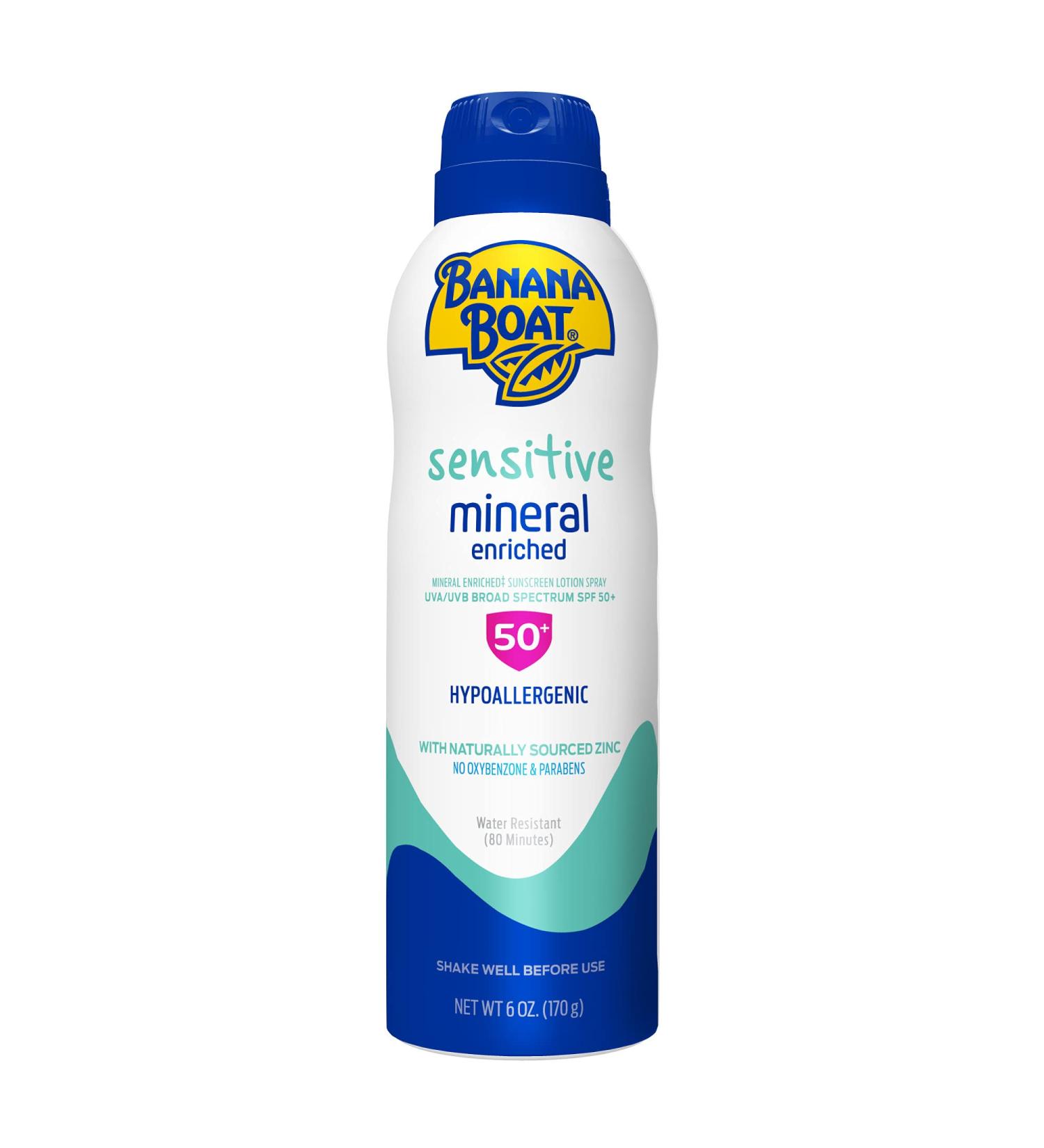 Banana Boat Spf50+ Simply Protect Sensitive Spray  6 Ounce