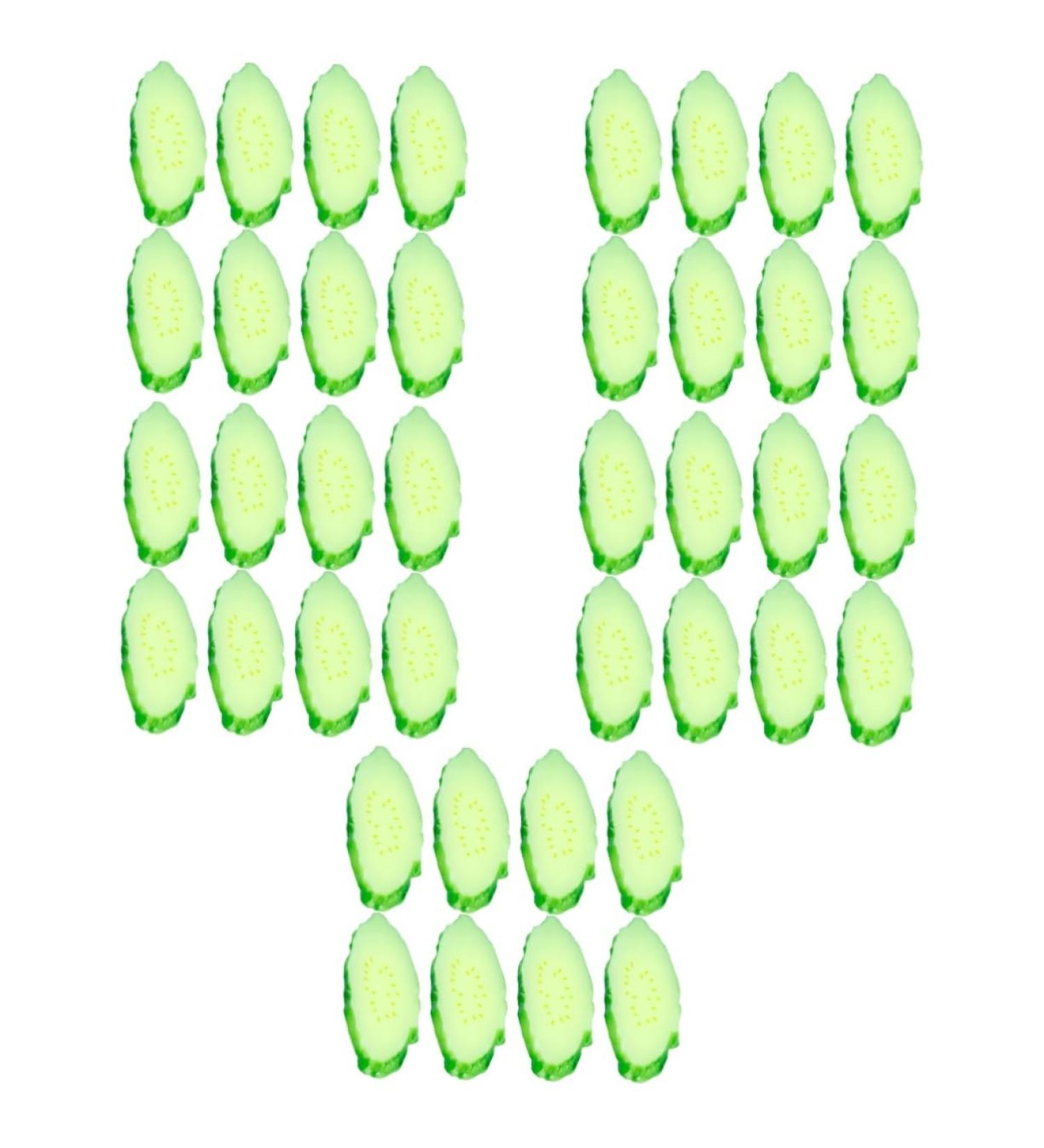 Alipis 40 Pcs Simulation Cucumber Slice Fake Vegetable Decorations Kids Artificial Lemons Lifelike Photo Props Kid Toy Greenery Decor Green Decorations Models Basket Pvc Child Food Play - Buy Online on GoSupps.com