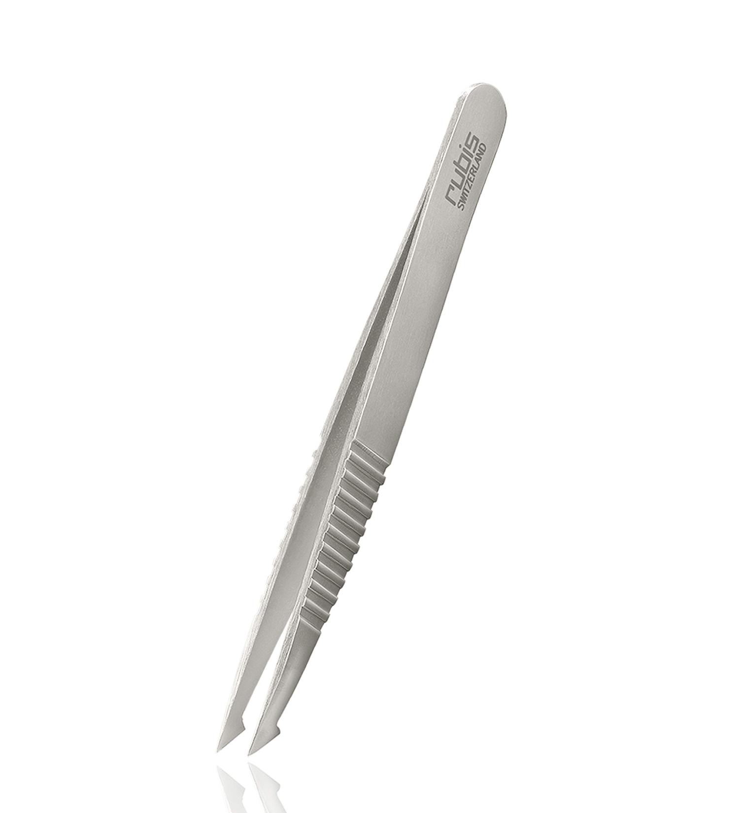 Rubis Evolution 2in1 Tweezers - Pointed & Fine Splinter Tweezers for Ingrown Hair & Eyebrow Plucking - Progrip Quality - International Shipping - Buy Online on GoSupps.com