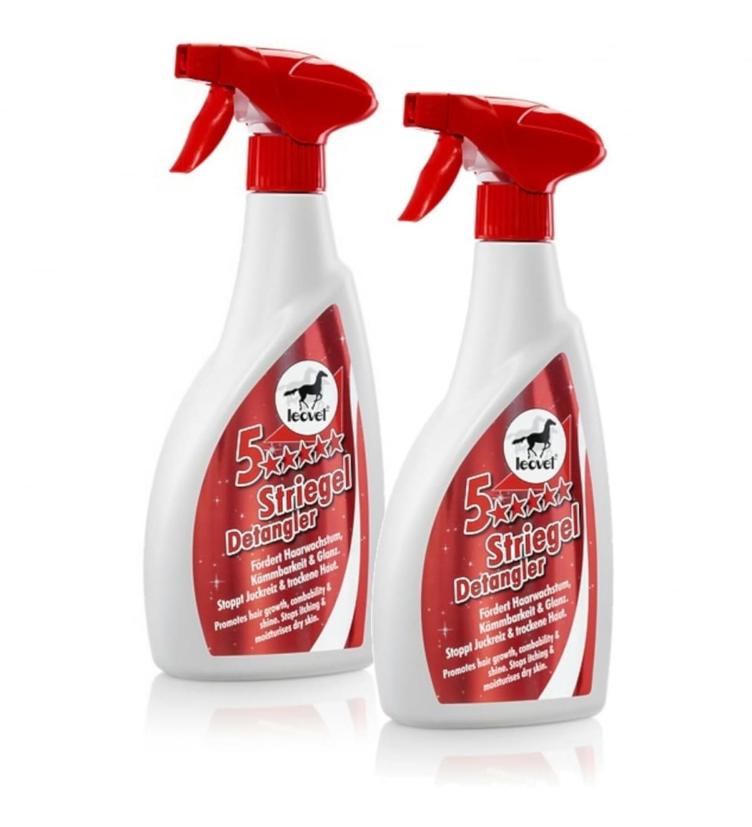 RL24 LeoVet 5-Star Horse Spray - Manage Itching & Dry Skin | Gloss & Easy Combability | 2 x 550ml | Protection Against Dirt - Buy Online on GoSupps.com