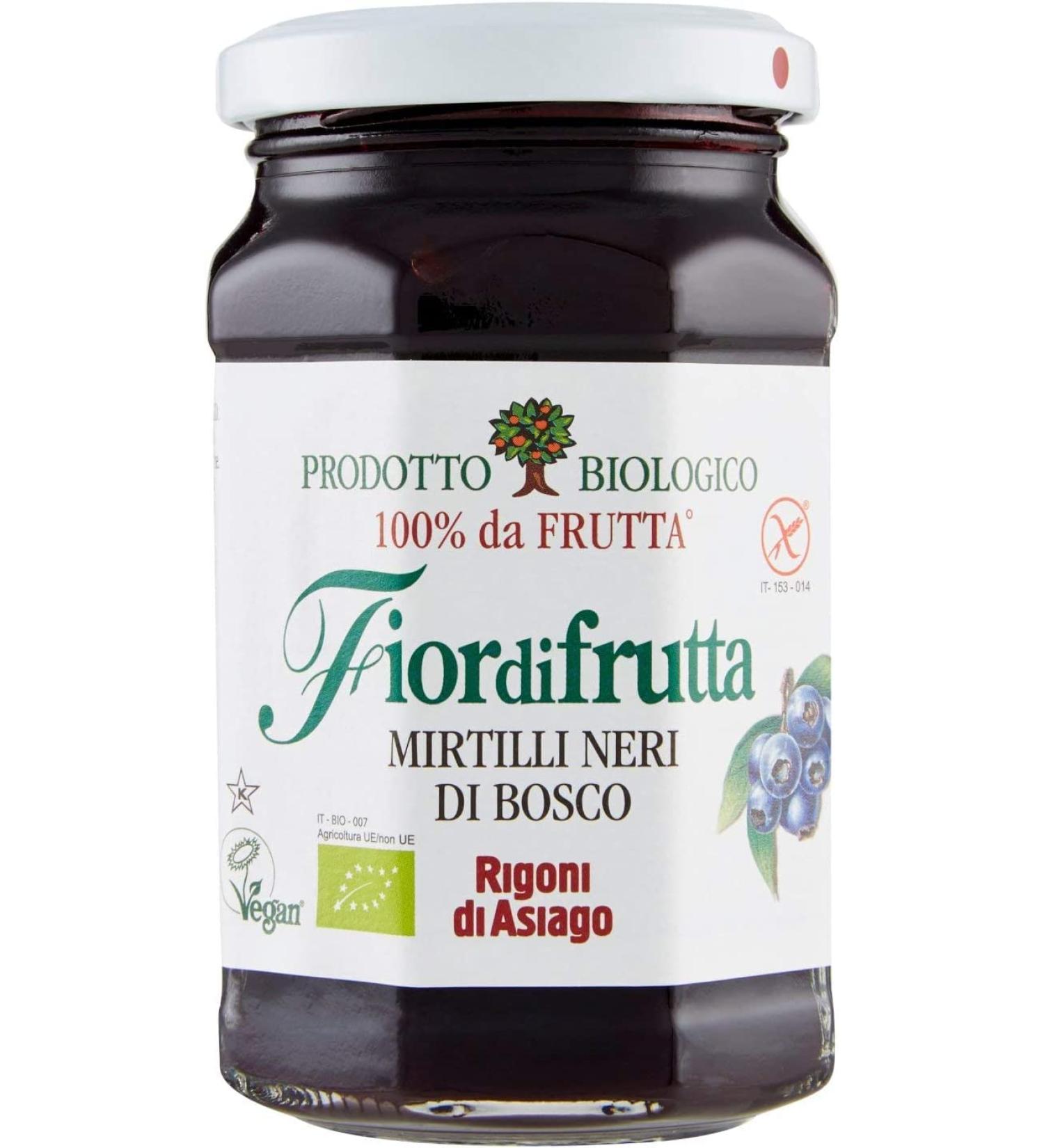  Italian Gourmet E.R. Rigoni di Asiago Fiordifrutta Black Forest Blueberries Lot of 6 organic preserves 250 g + pulp Italian Gourmet pulp 400 g - Buy Online on GoSupps.com
