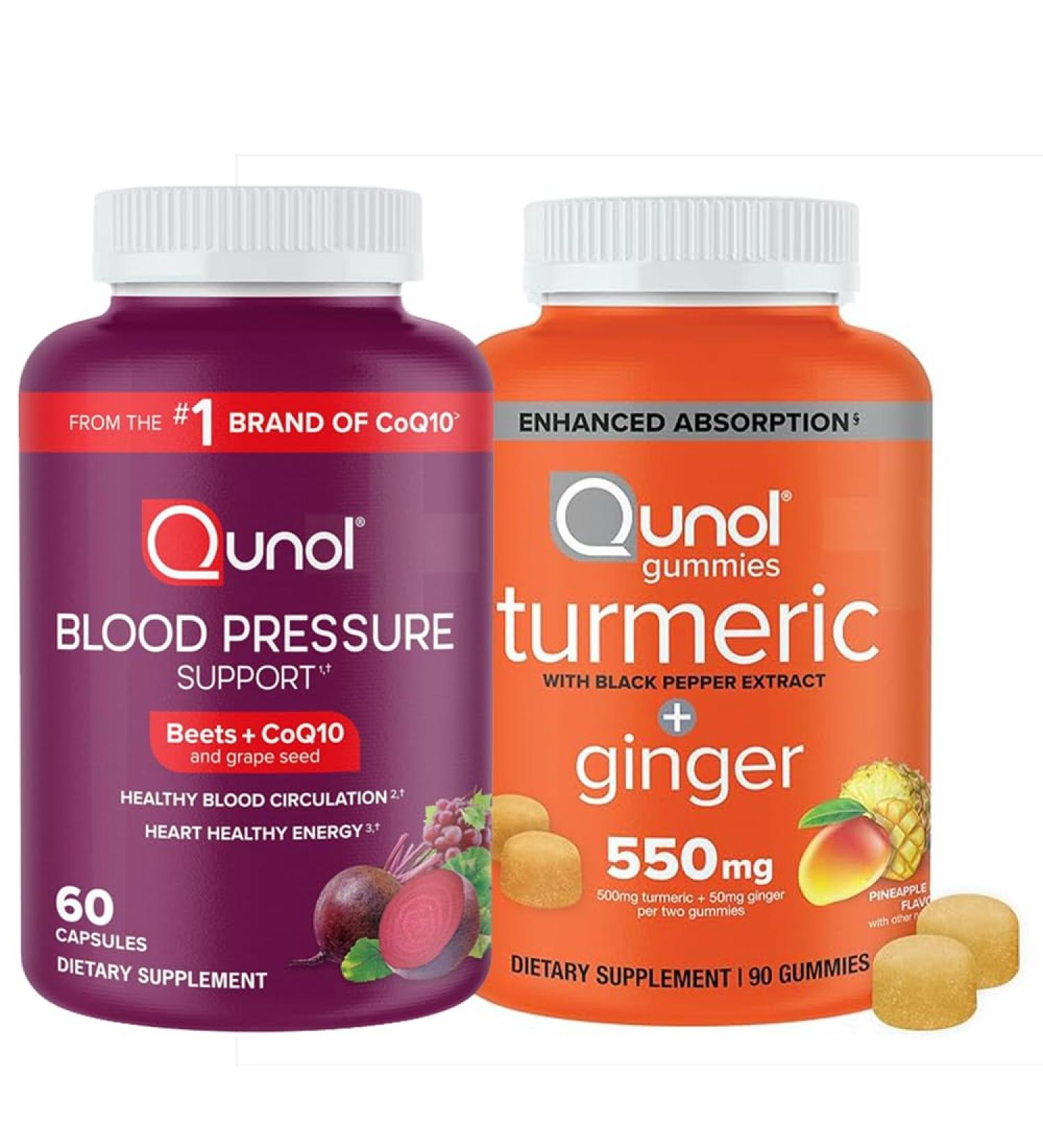 Beets & Turmeric: Blood Pressure Support 60 Tablets & Turmeric and Ginger 90 Gummies