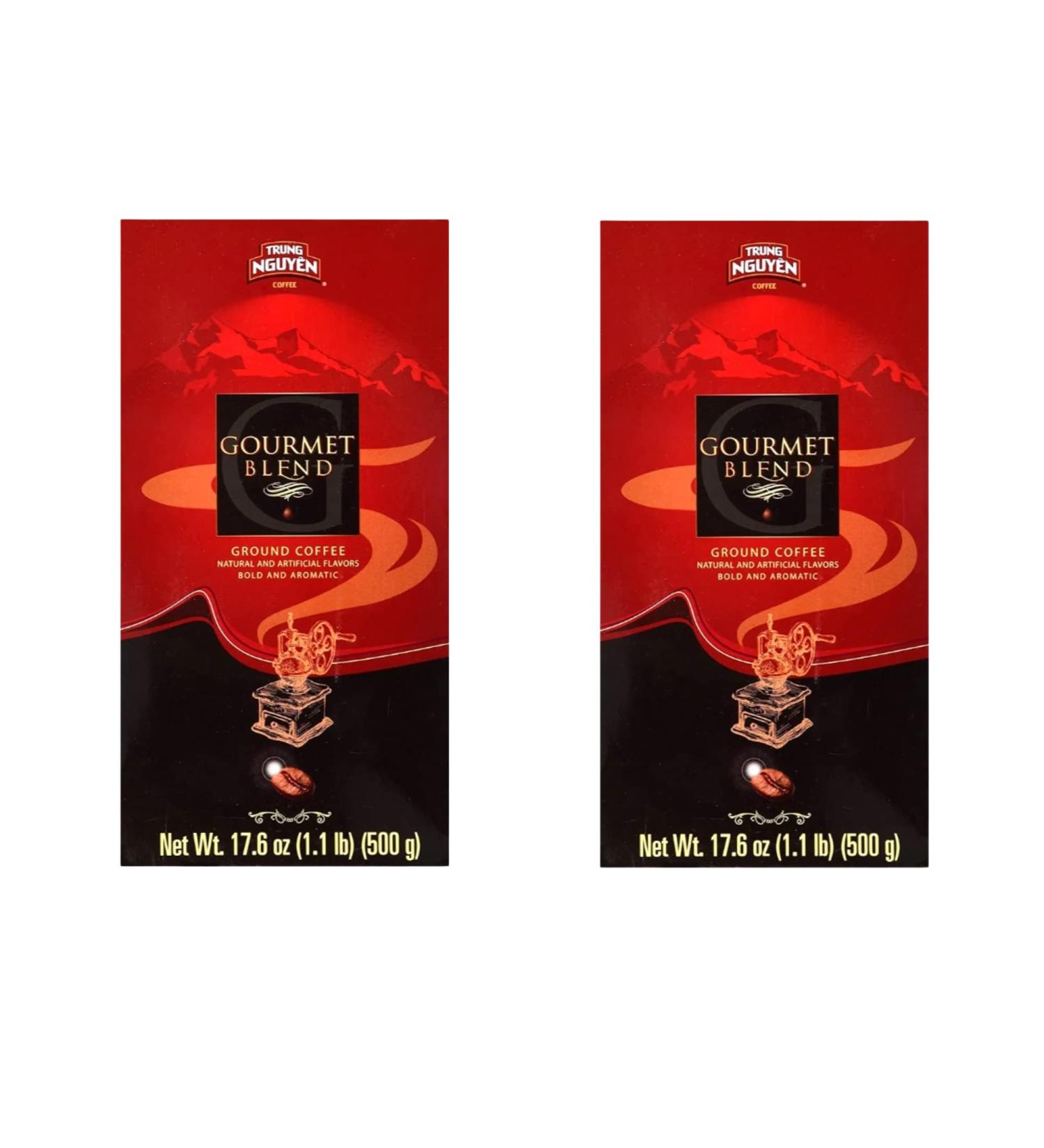 Trung Nguyen Gourmet Blend Ground Coffee Bean 500g (Pack of 2) - Natural and Artificial Flavours Bold Aromatic Hampers Gift Vietnamese Chocolate 500 g (Pack of 2) - Buy Online on GoSupps.com