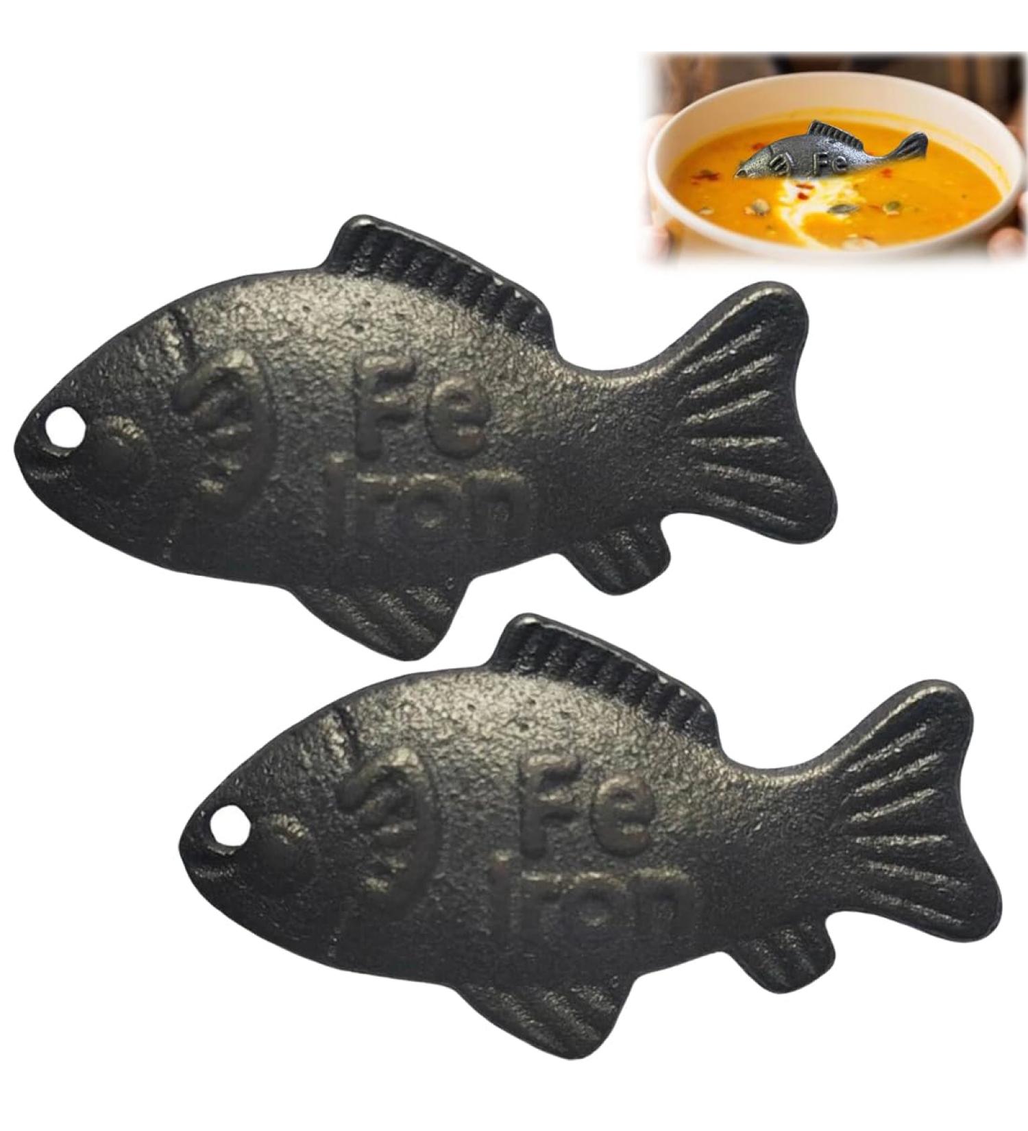 Lot de 2 poissons en fer pour la cuisine et le soulagement des carences source naturelle de fer alternative au fer id al pour les menstruateurs et les v g taliens - Buy Online on GoSupps.com