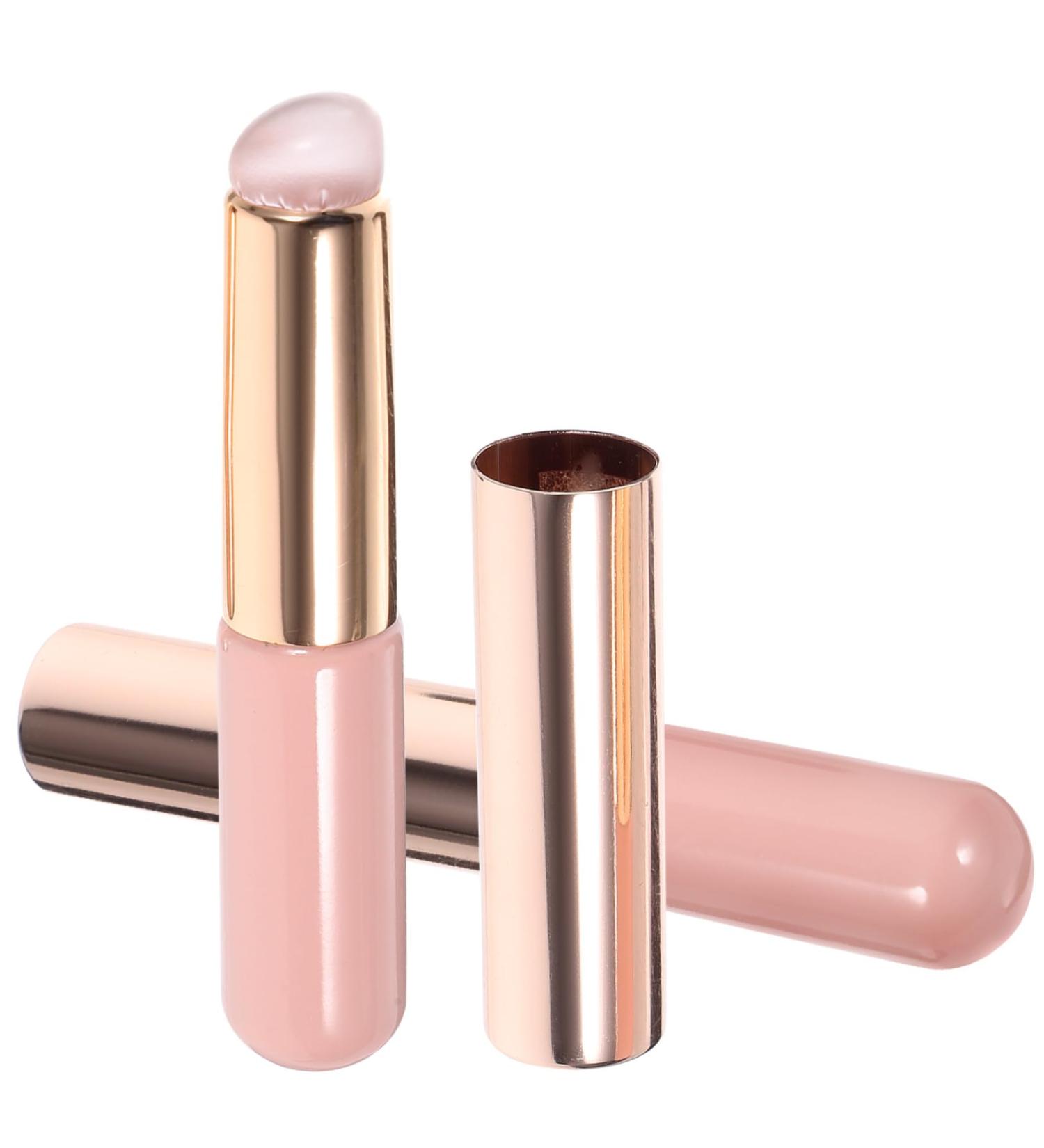 Set of 2 Lip Make-Up Brush Pink Make-Up Brush Lipstick Make-Up Brush Concealer Lipstick Brush Cangzhou Applicator Metal - Buy Online on GoSupps.com