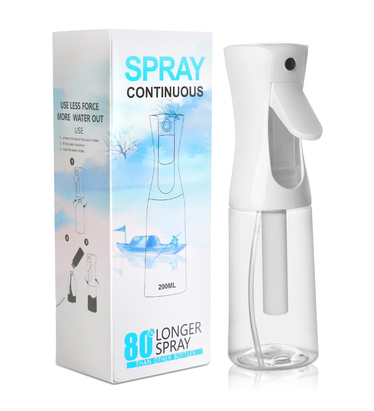 Joe zlvy Empty Spray Bottle for Hair 6.76 Oz/200ml Continuous Spray Bottle Fine Mist Sprayer Olive Oil Sprayer for Cooking Misting Water Spray Bottle for Plants Cleaning - Buy Online on GoSupps.com