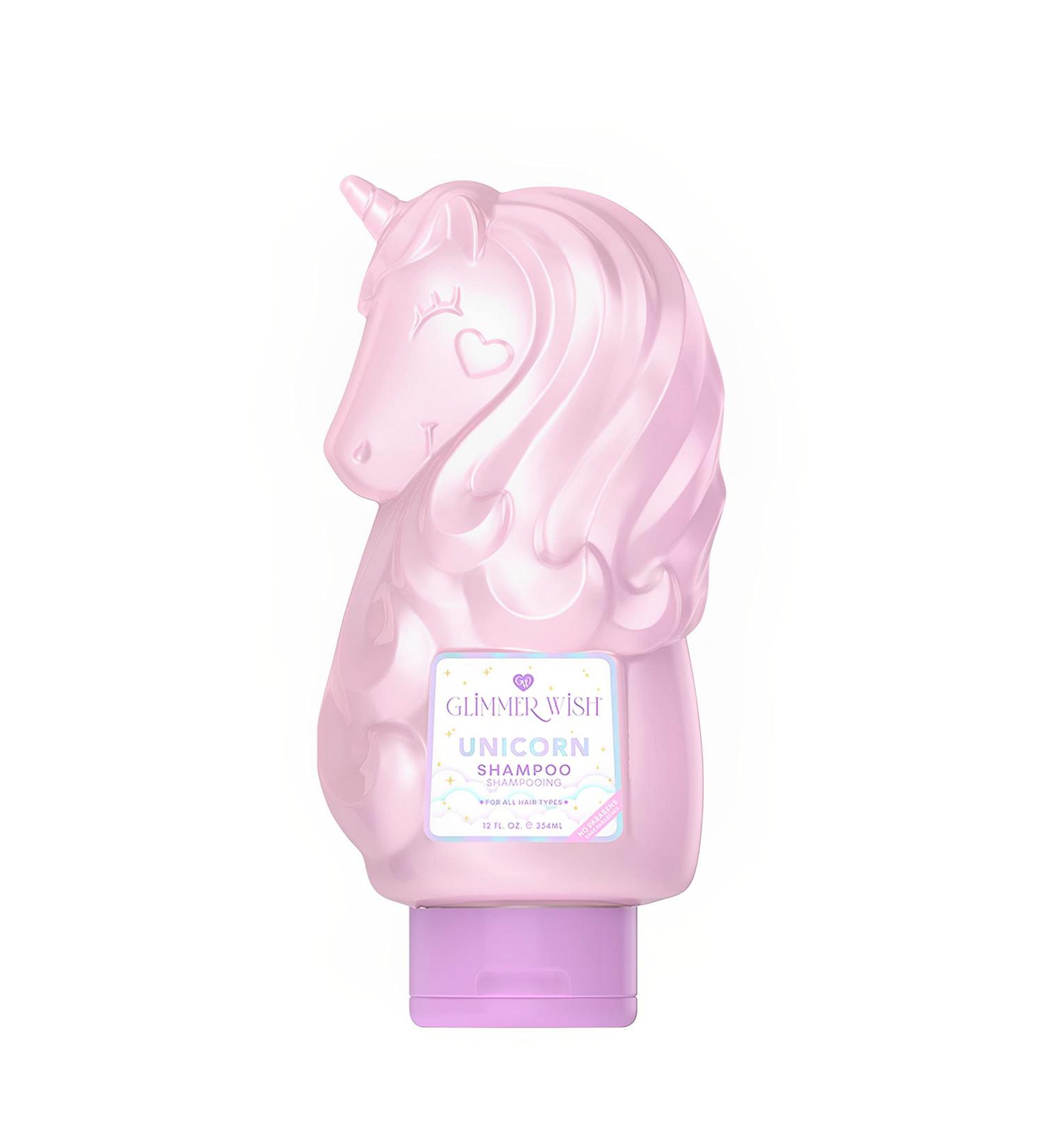 Glimmer Wish Premium Unicorn Shampoo - Vanilla Cotton Candy Scent | Dermatologist Tested | Sulfate-Free | 100% Vegan with Vitamin B5 and Aloe - Buy Online on GoSupps.com