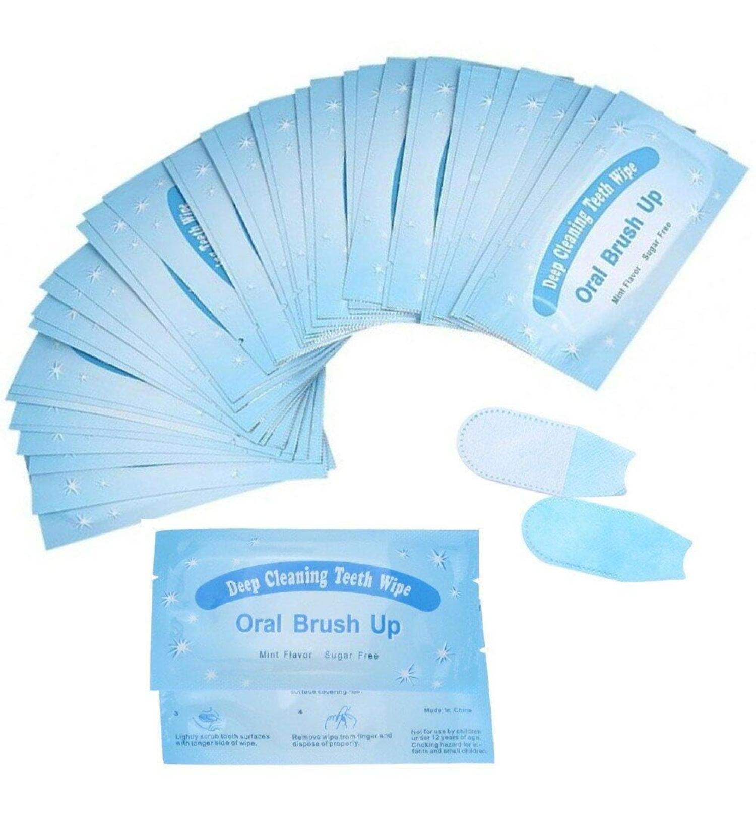 Wudaizhi 50pcs Disposable Teeth Deep Cleaning Wipes - Finger-Safe Oral Hygiene for Freshness | International Shipping - Buy Online on GoSupps.com