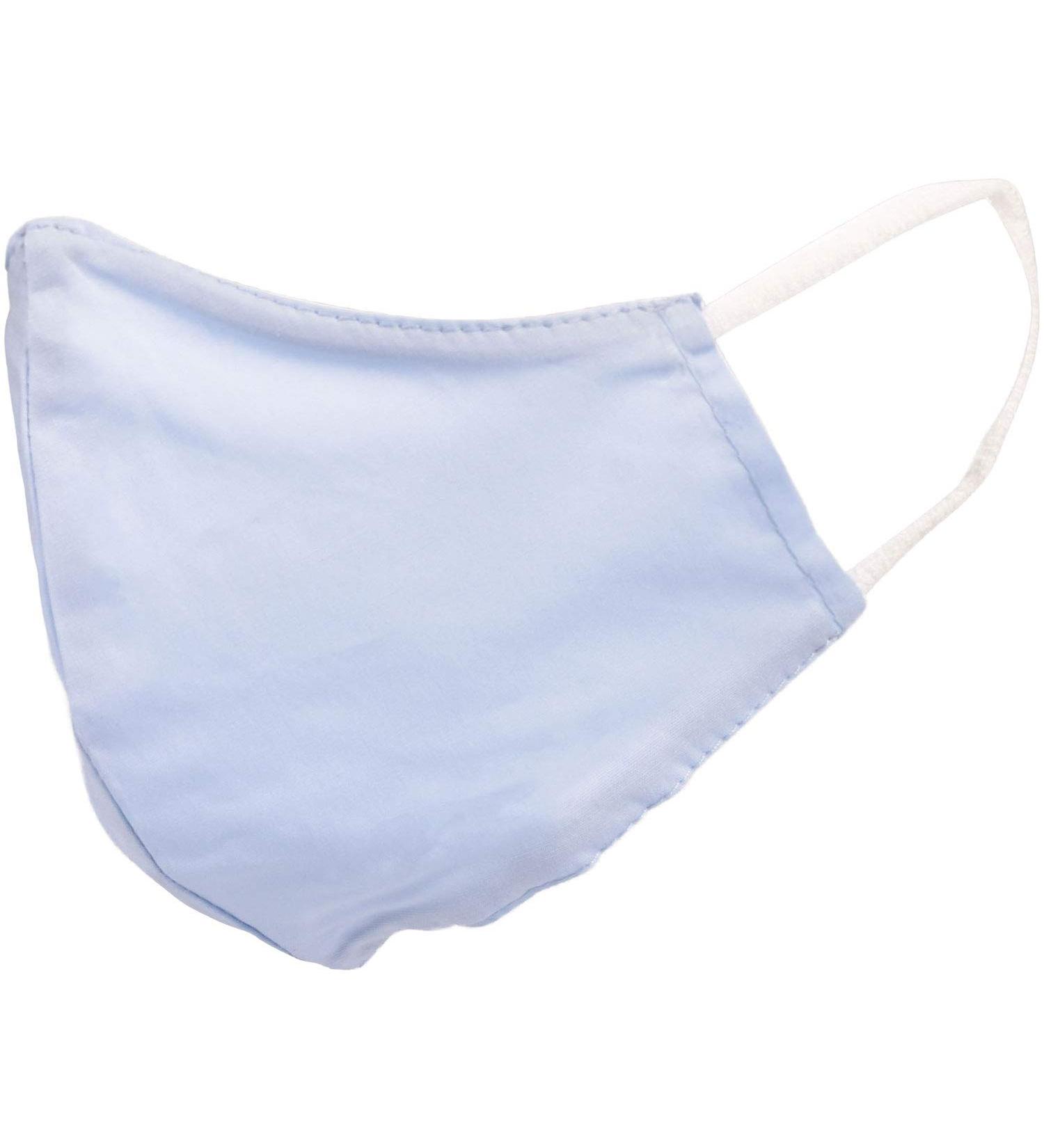 styleBREAKER Unisex Light Blue Cotton Fabric Mask - Double Layer Reusable & Washable Community Mask 08040005 - Buy Online on GoSupps.com