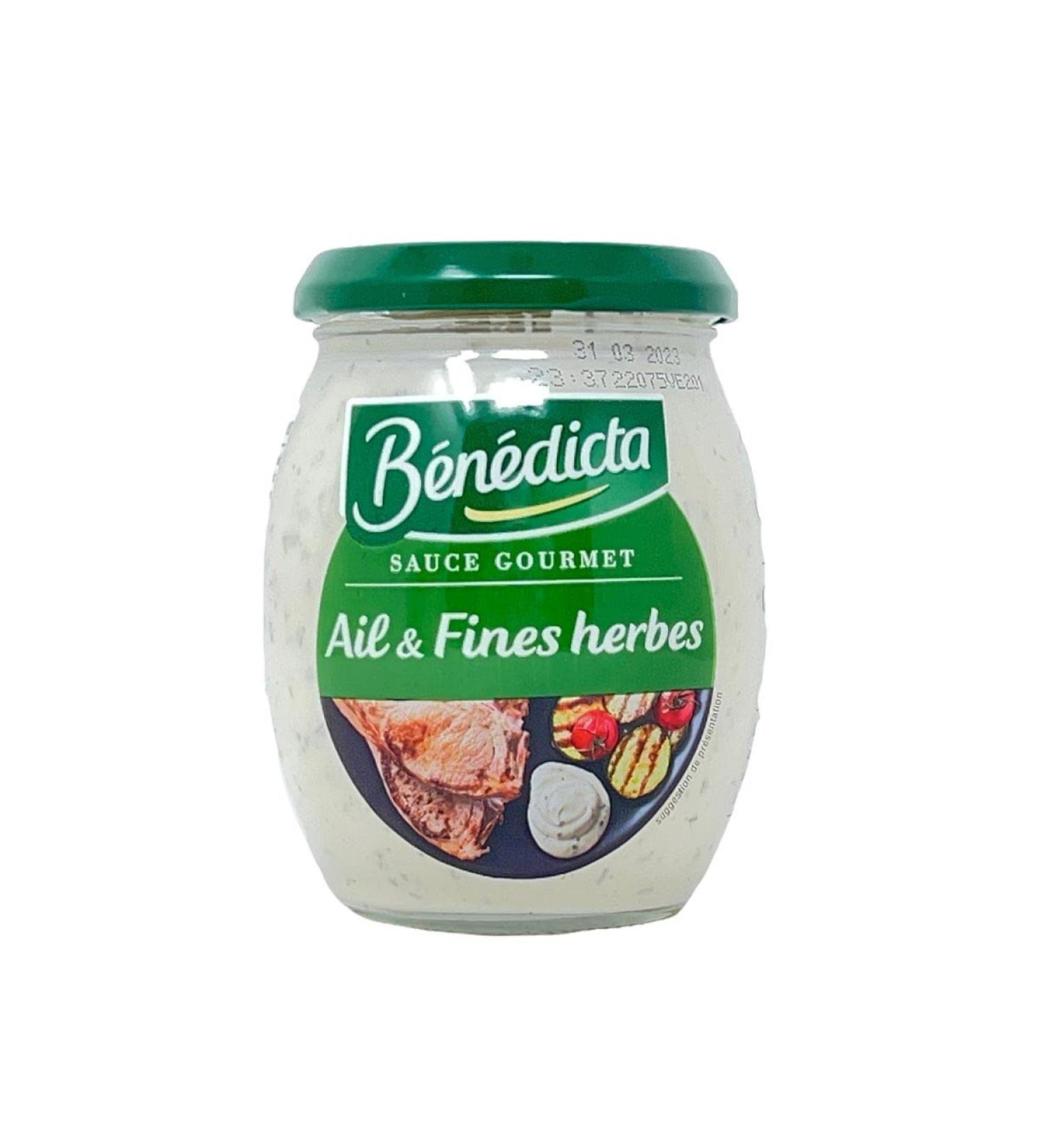 Benedicta Garlic and Herb Sauce - The jar of 260g - Buy Online on GoSupps.com