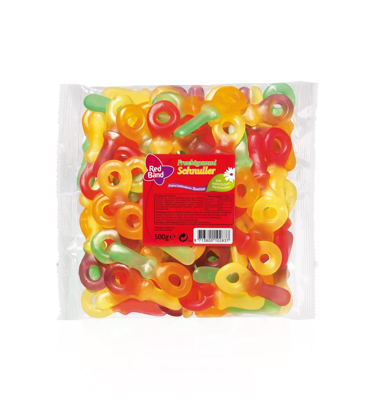n.v. Red Band Mini Fruity Lollipop Fruity Combination 500g