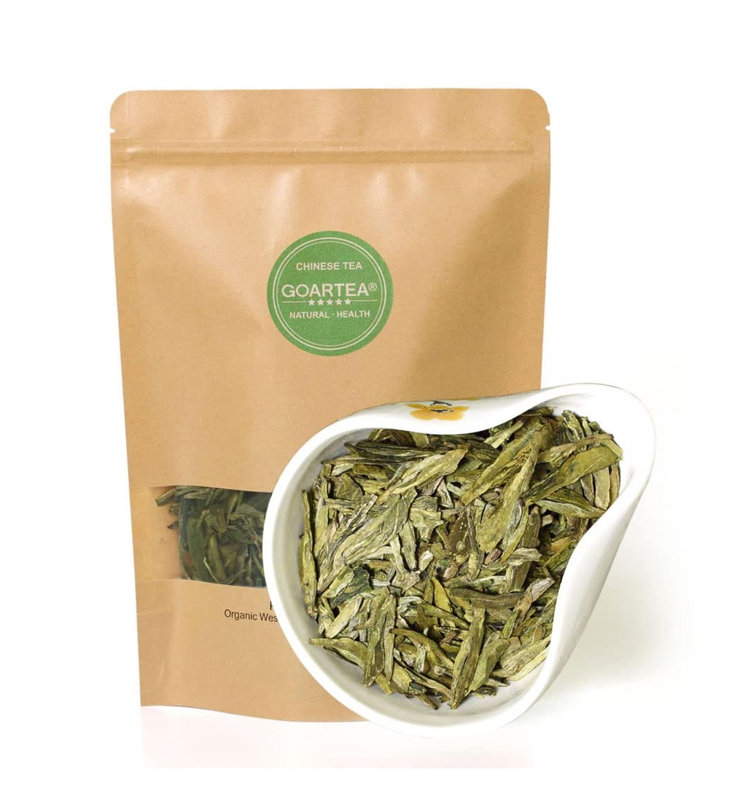  GOARTEA GOARTEA Dragon Well Green Tea Loose Leaf 50g / 1.76oz Top Grade Xihu Longjing Th Vert - Chinese West Lake Long Jing Spring Green Tea Th Vert - Buy Online on GoSupps.com