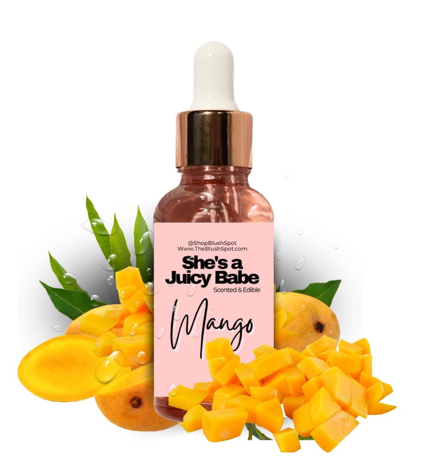 The Blush Spot - Mango Yoni Oil for Women Natural Feminine Care for pH Balance Ingrown Hair Prevention & Moisturizing Sweet Scented Intimate Oil NO Flavor - Buy Online on GoSupps.com