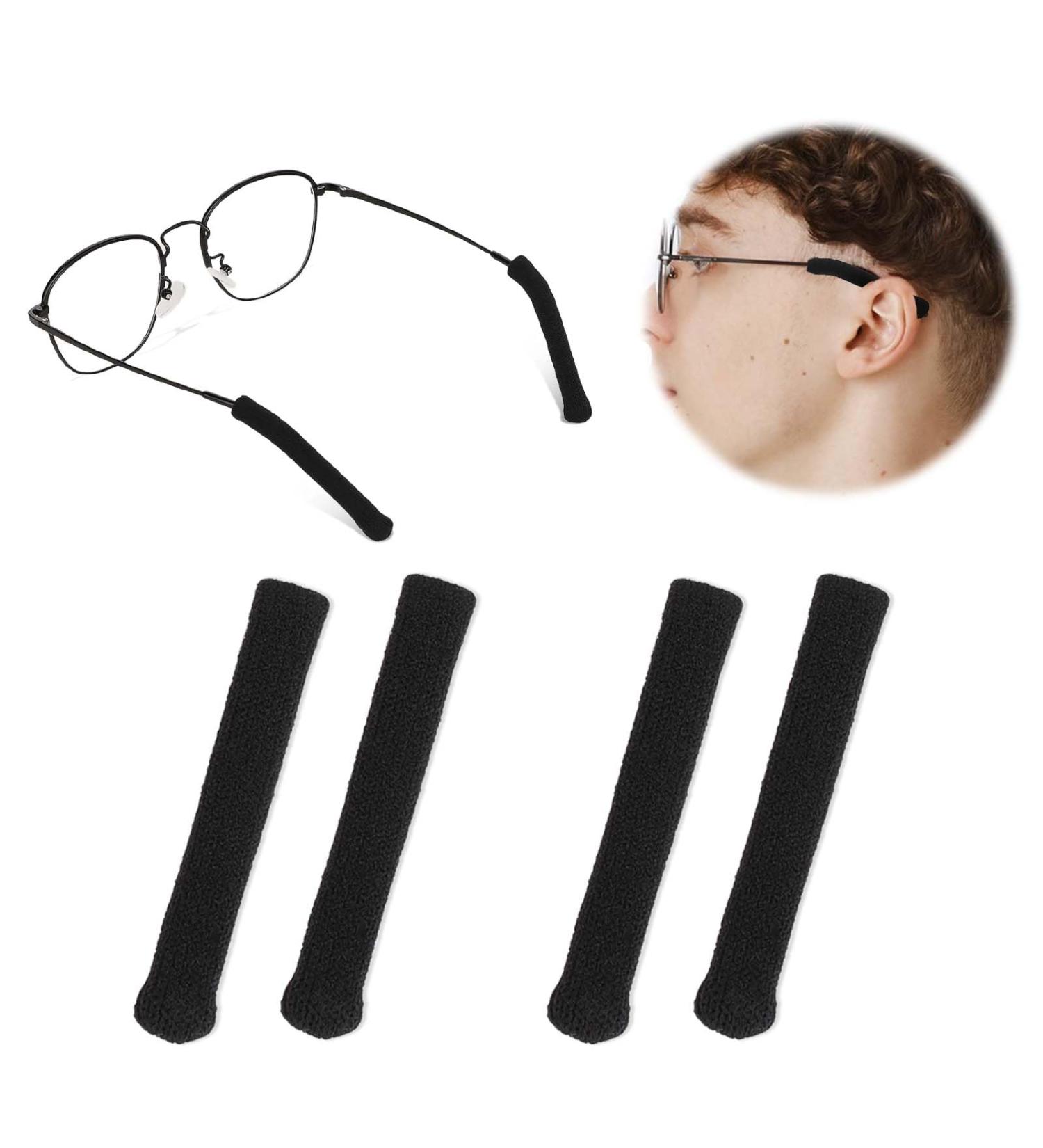 Abrille Glasses Cover - 2 Pairs Soft Cotton Ear Pads & Anti-Slip Pillows for Reading Sunglasses | Perfect for Running & Camping - Buy Online on GoSupps.com