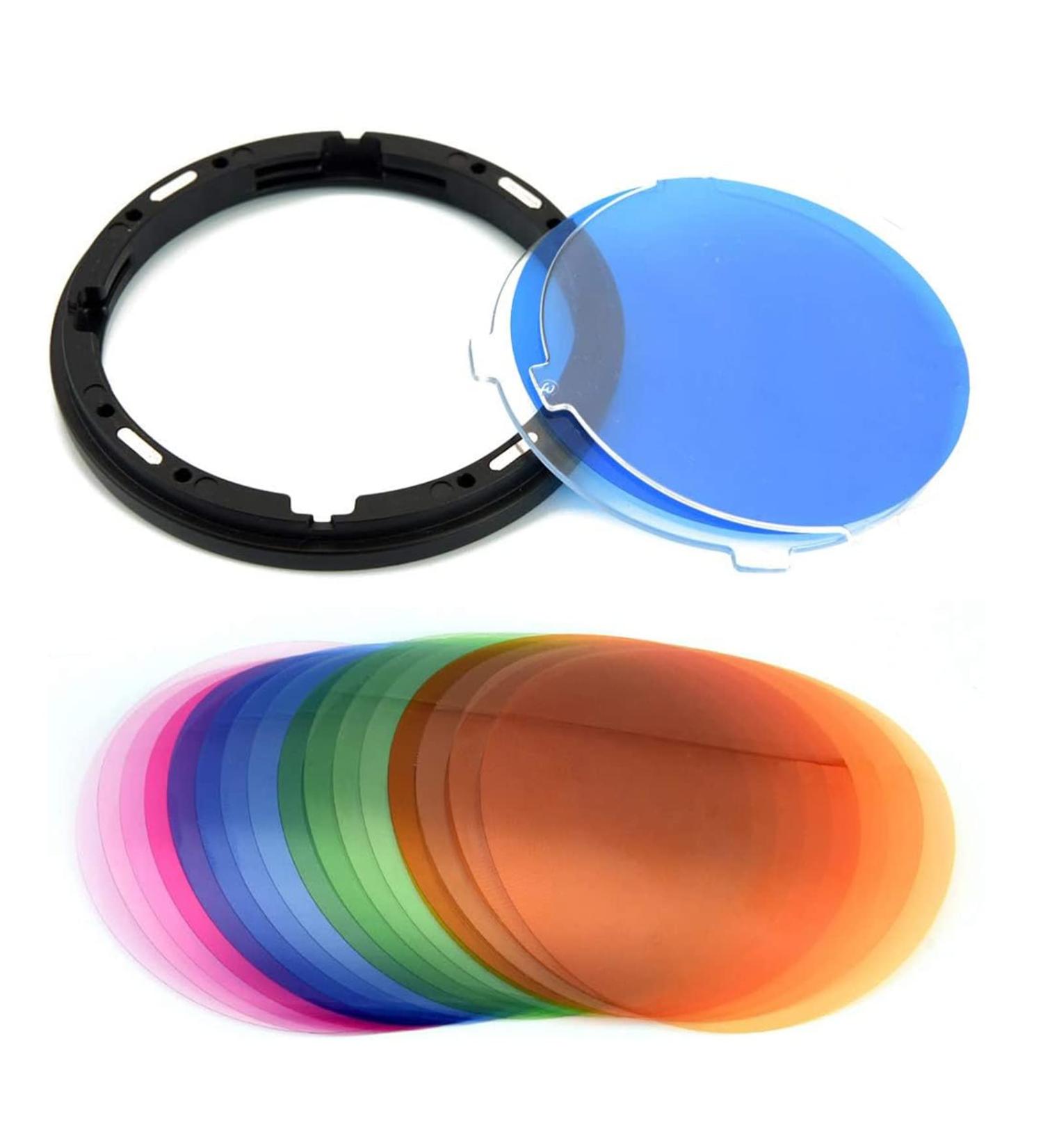 Godox AK-R16 Diffuser Plate with V11T Color Gel Set for V1-C/N/S & AD200/PRO + H200R Flash Head - 32 Pieces - Buy Online on GoSupps.com