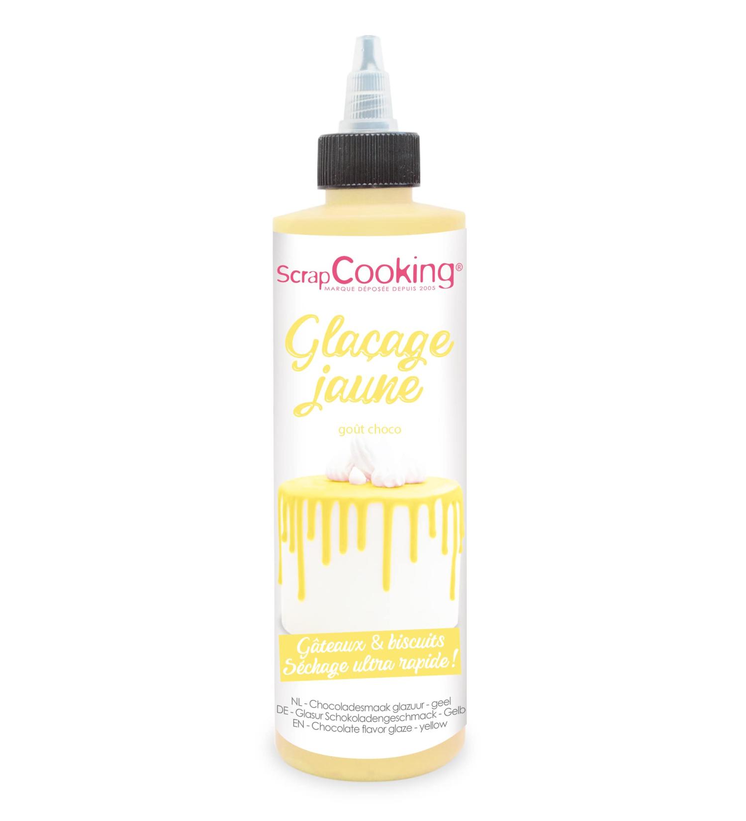 Scrapcooking Drip Cake Glaze Pastel Yellow 130g | Quick Dry Cake Decoration for Cakes Cookies & Donuts | Perfect for Birthdays & Easter 4708 - Buy Online on GoSupps.com