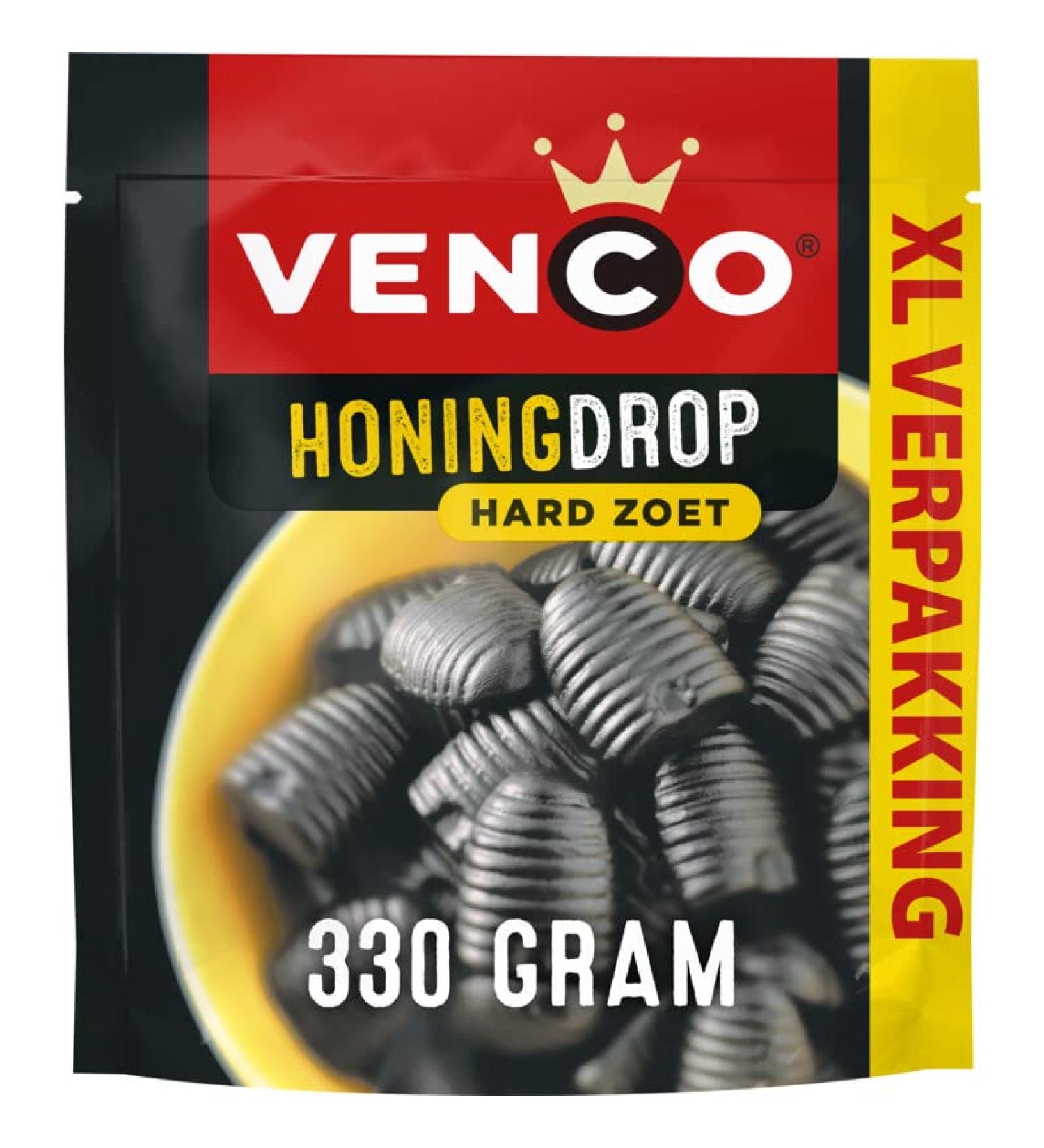 Venco Honingdrop XL Liquorice Honey Drop 330 g (11.6 oz) 1 Bag