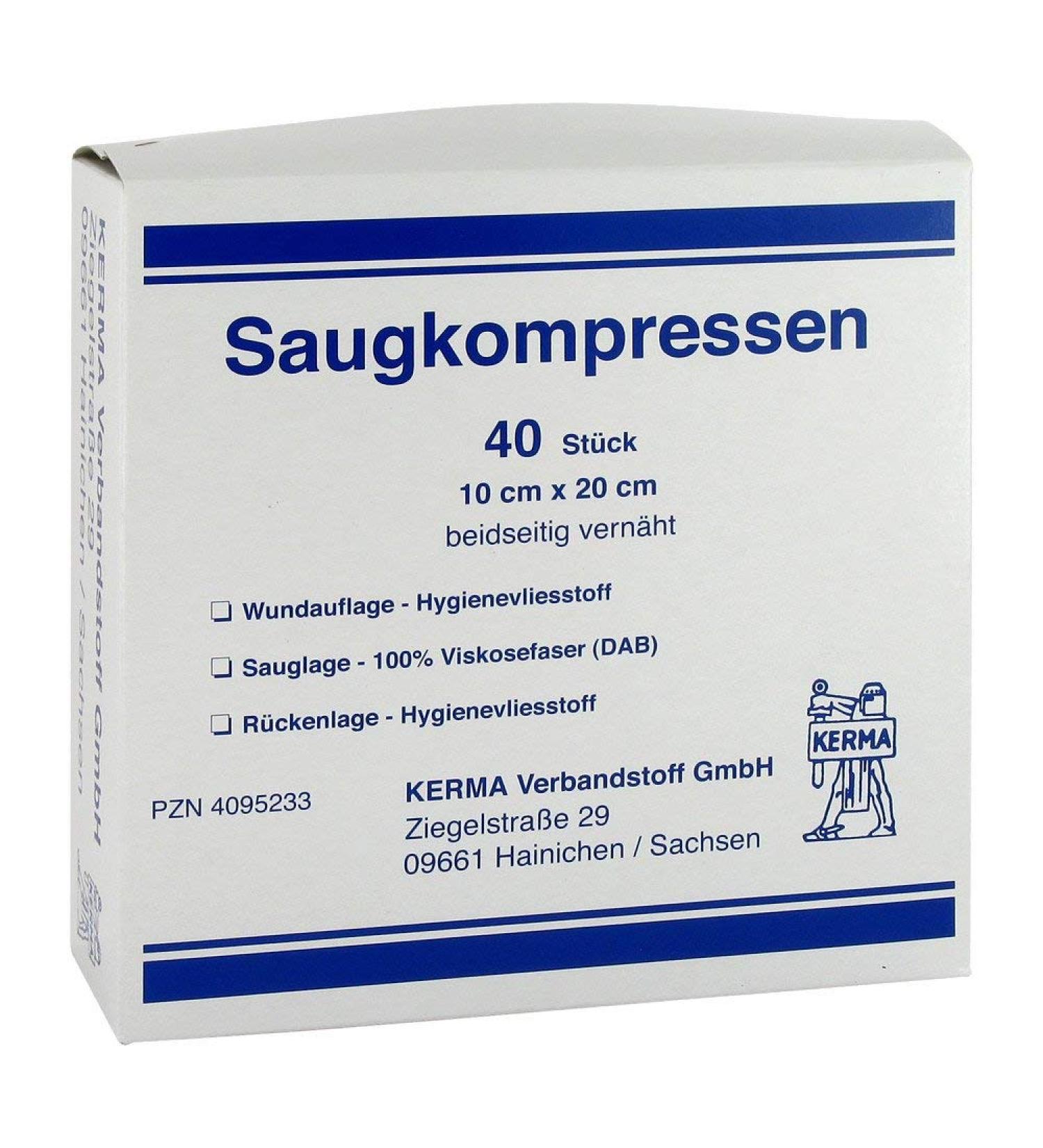 Suction compresses Unstertil 10 cmx20 cm